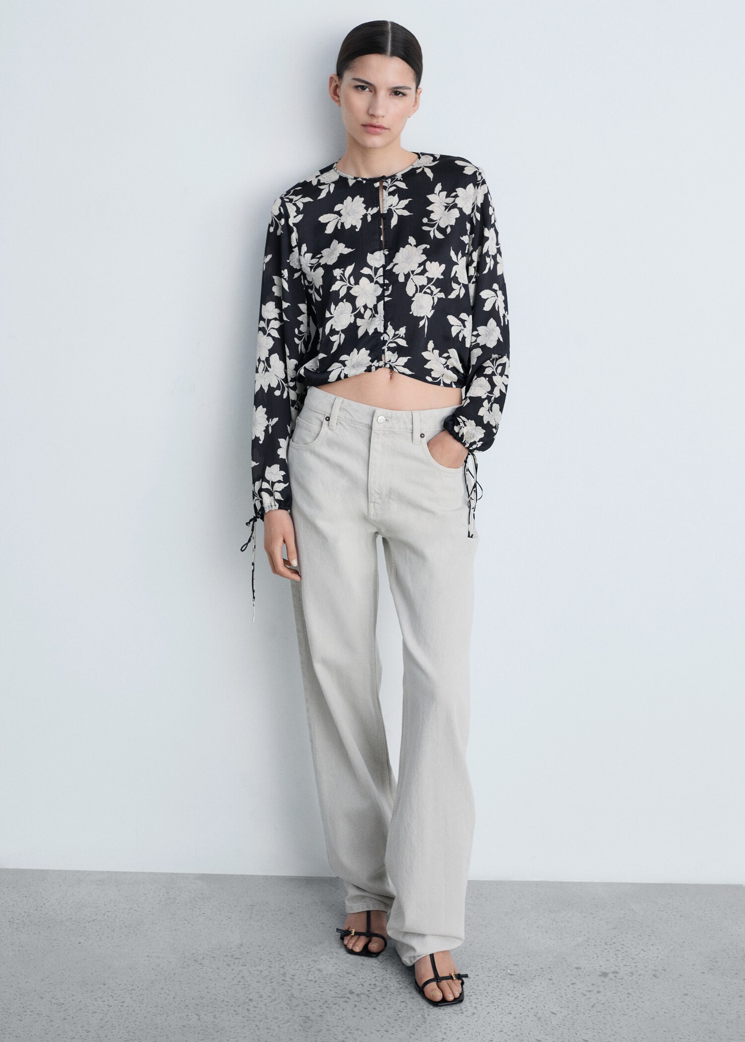 Blouse en imprimé floral - Plan général