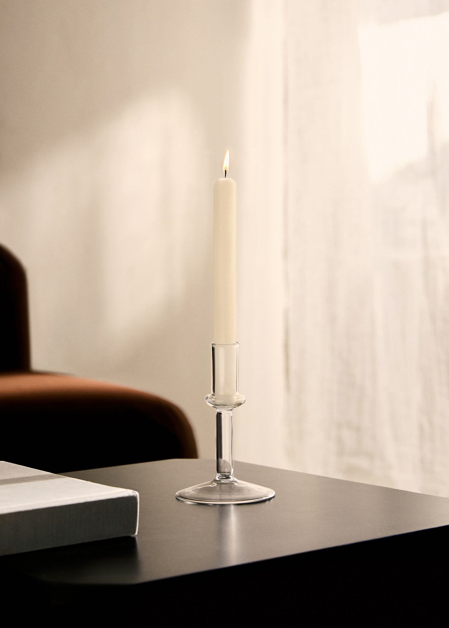 Small borosilicate candlestick - General plane