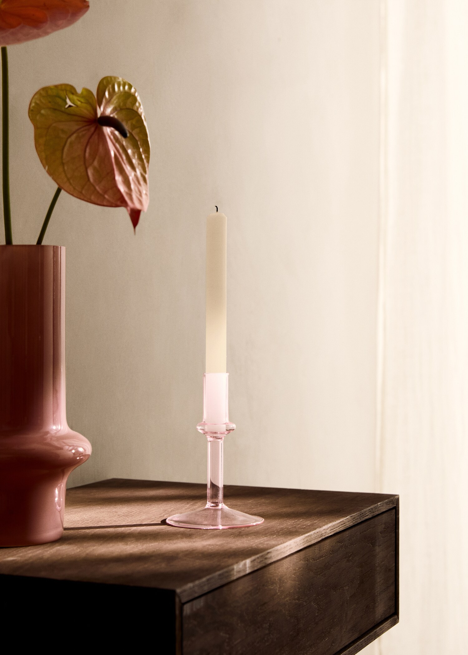 Small borosilicate candlestick - General plane