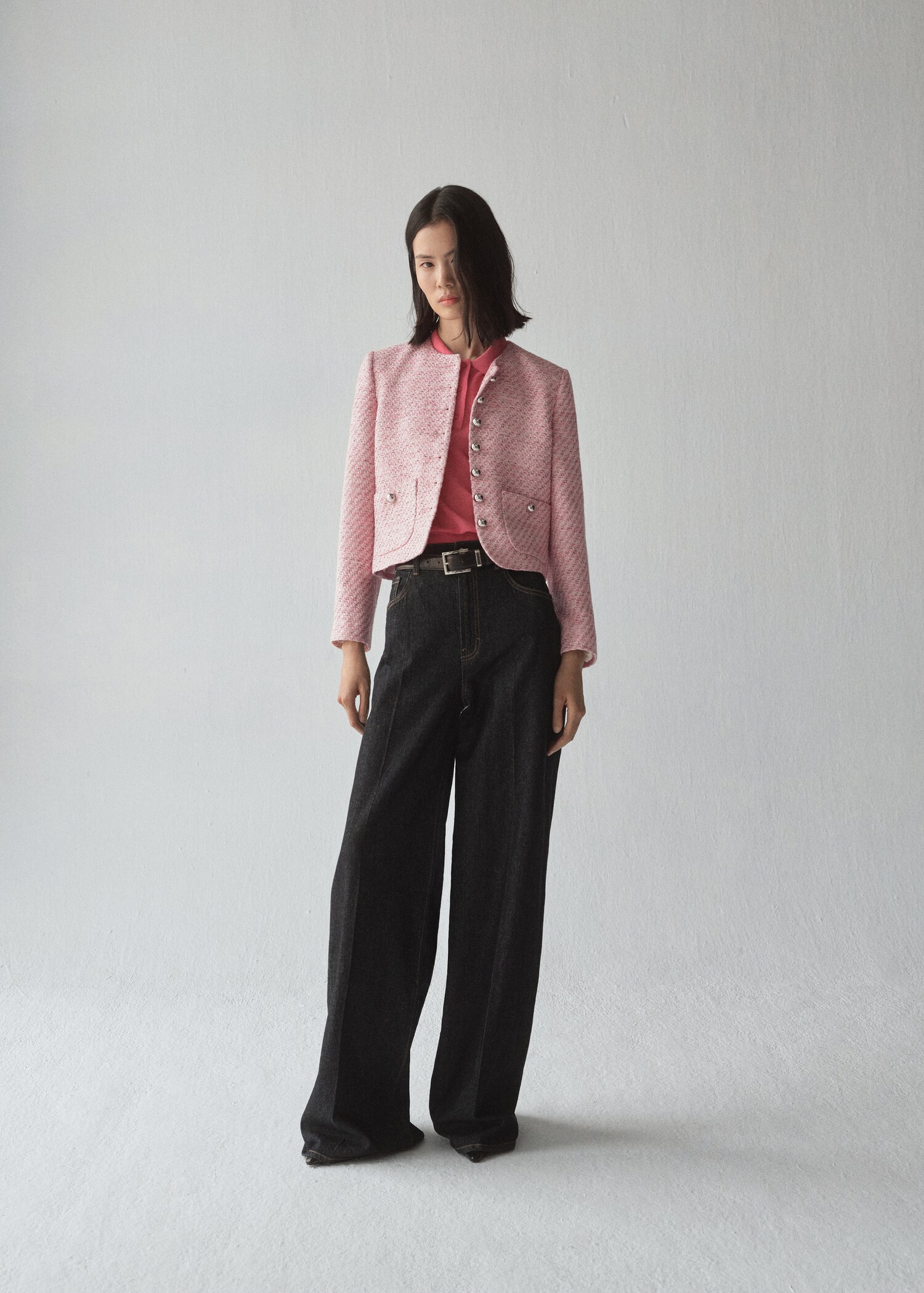 Fitted tweed jacket - General plane