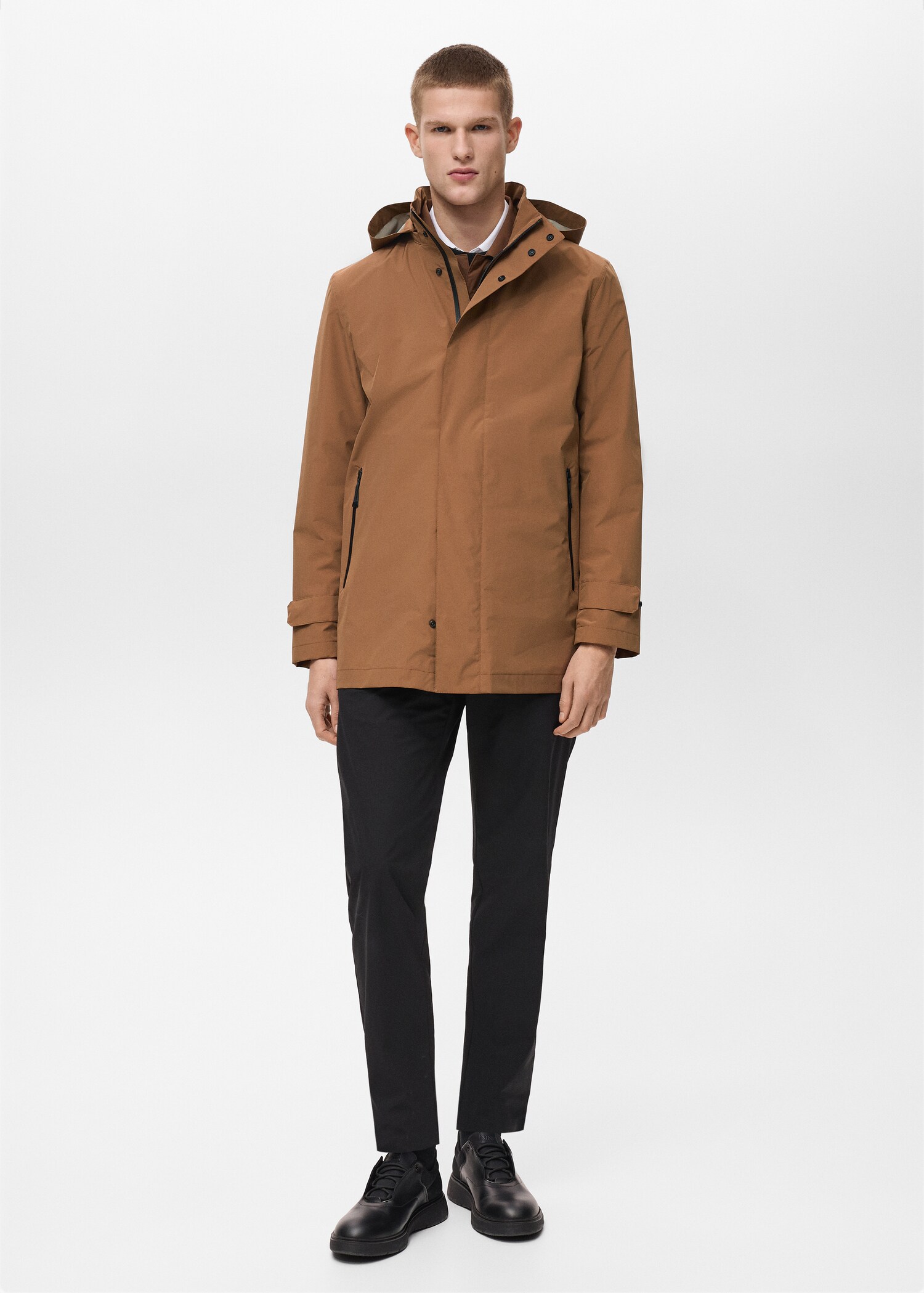 Waterproof parka met COOLMAX®-technologie - Overzichtstekening