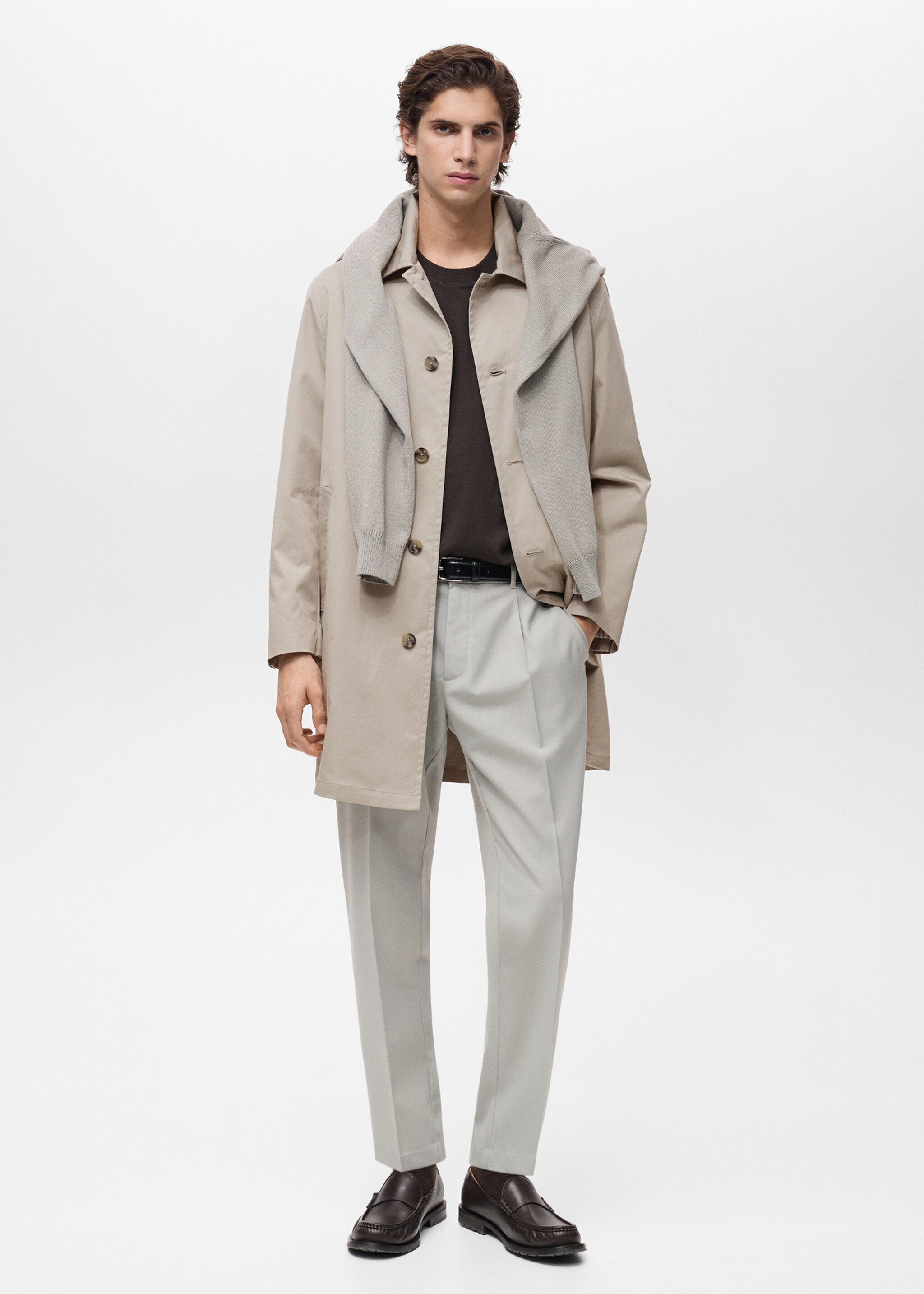 Gabardina algodón water repellent - Plano general