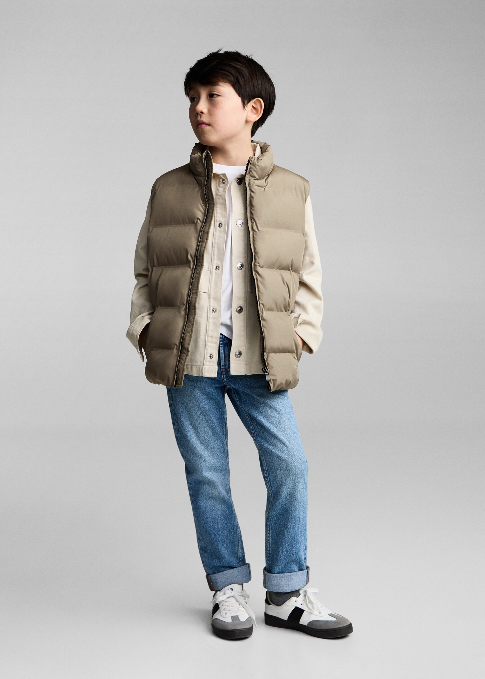Bodywarmer met zakken - Overzichtstekening