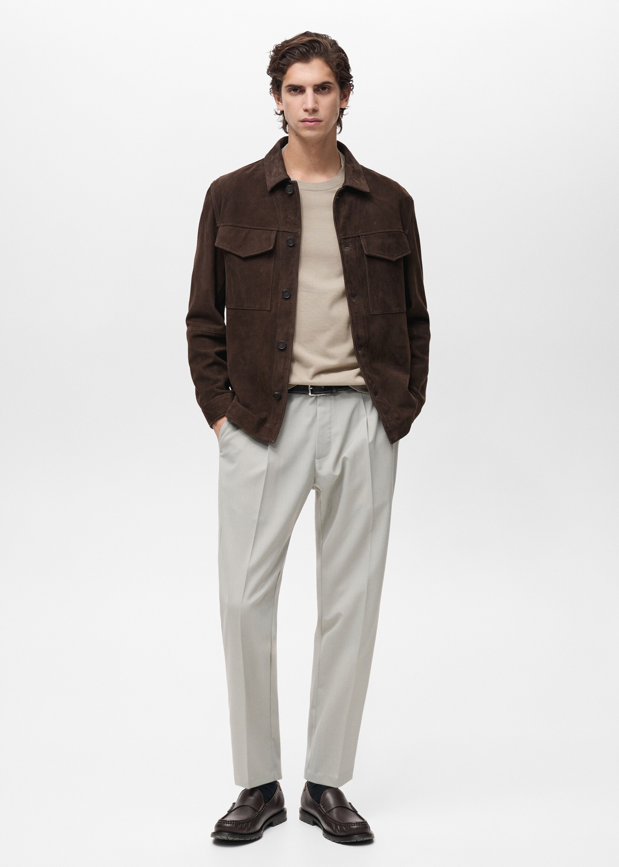 Cotton fine-knit t-shirt - General plane