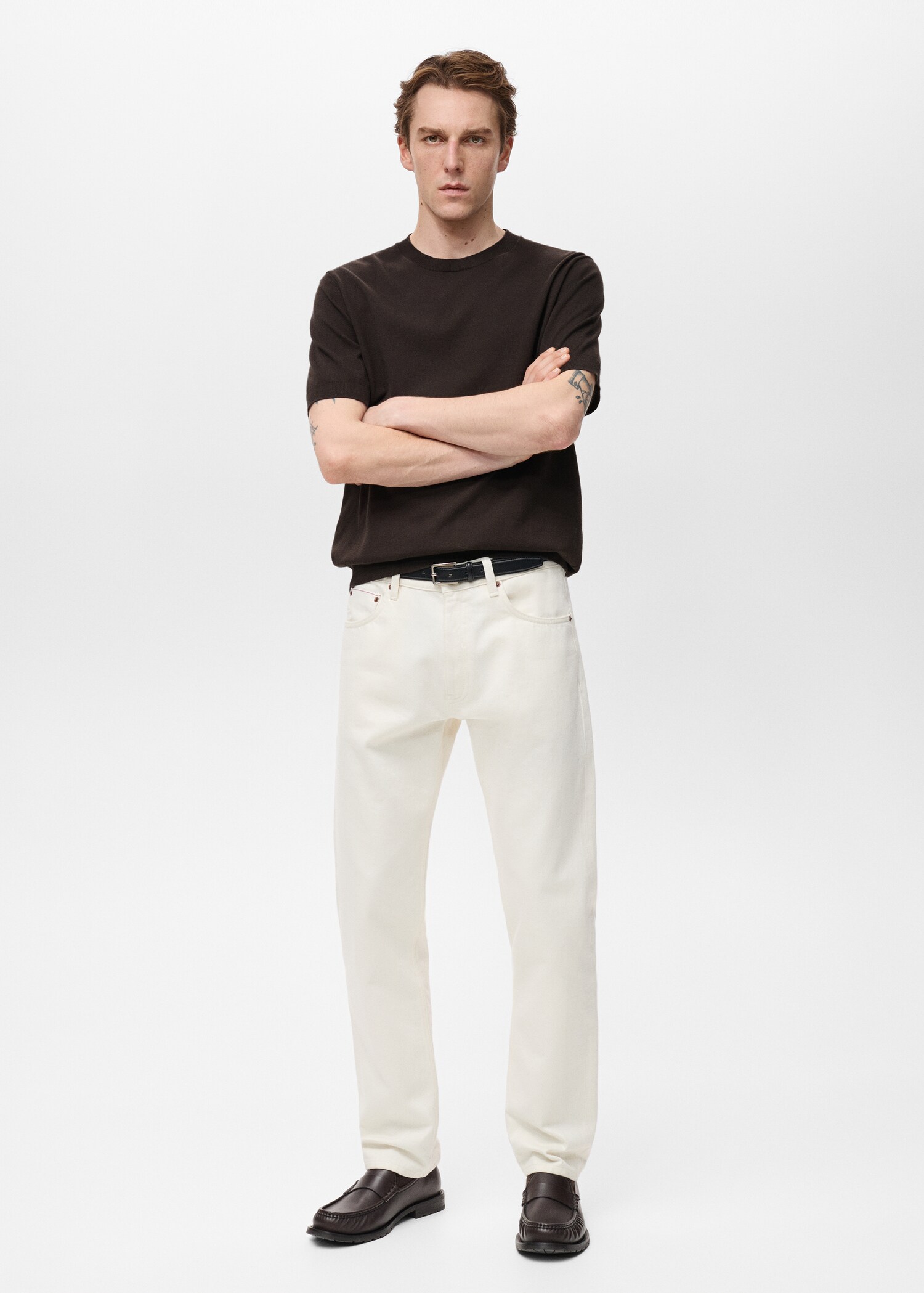 Cotton fine-knit t-shirt - General plane