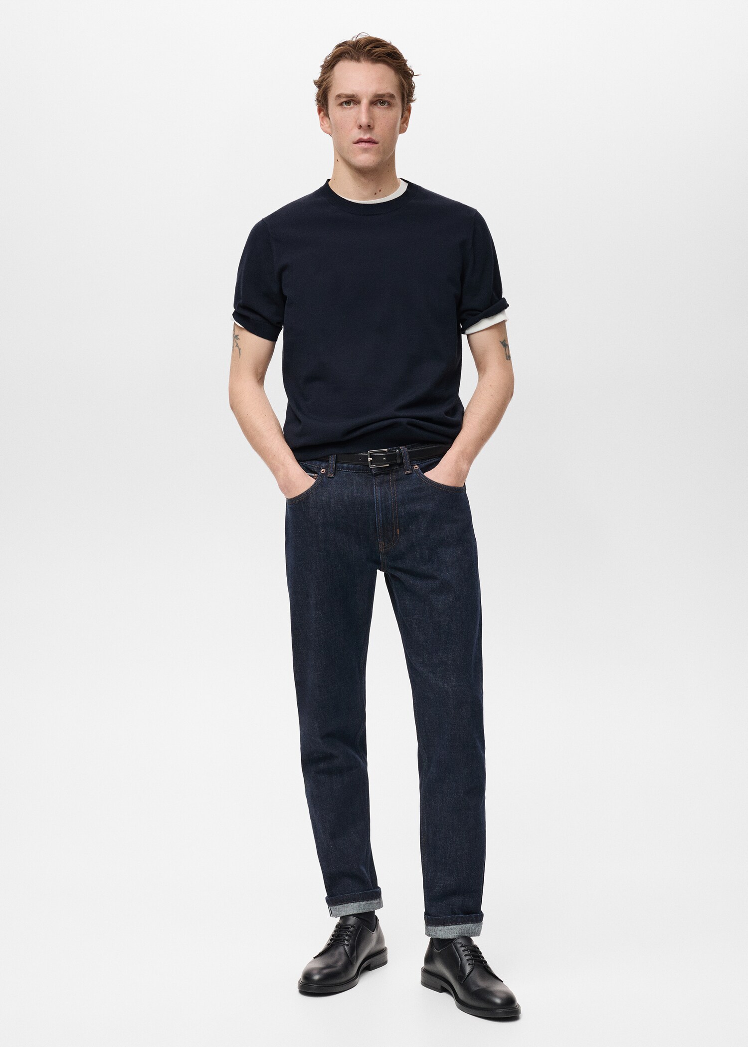 Cotton fine-knit t-shirt - General plane