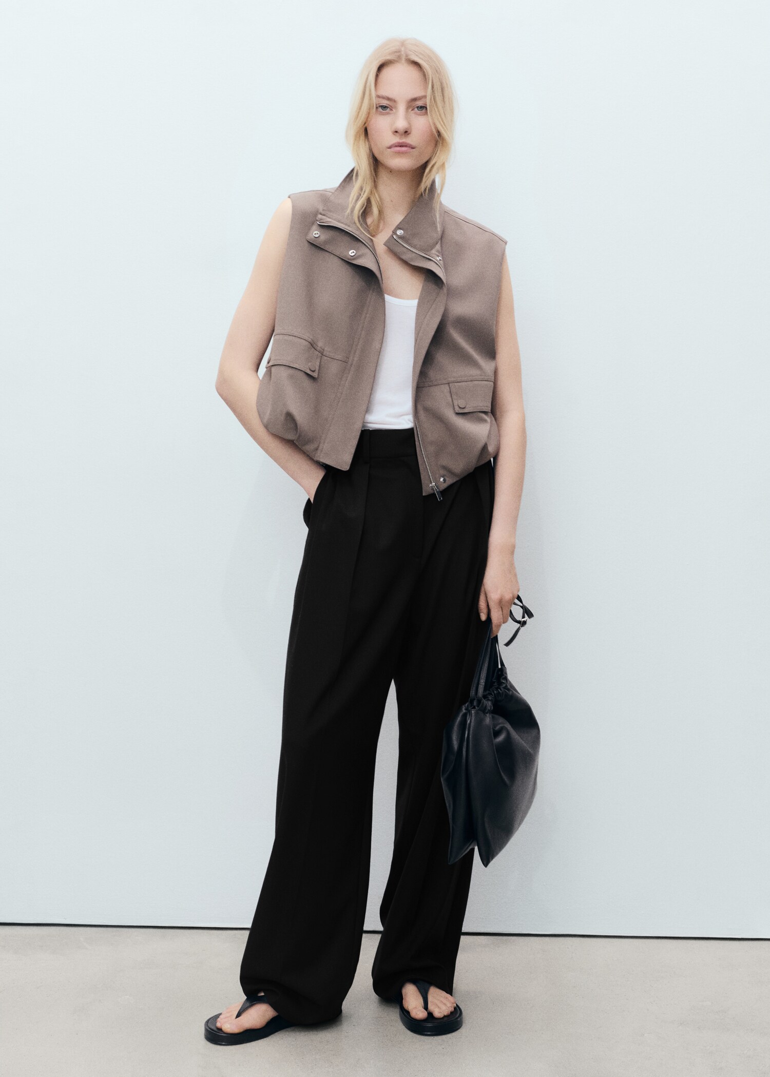 Pantalon pinces wideleg - Plan général