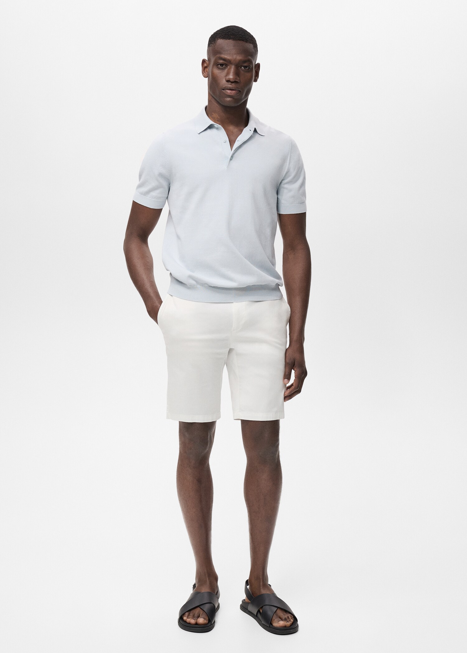 Bermudas slim fit chino algodón - Plano general