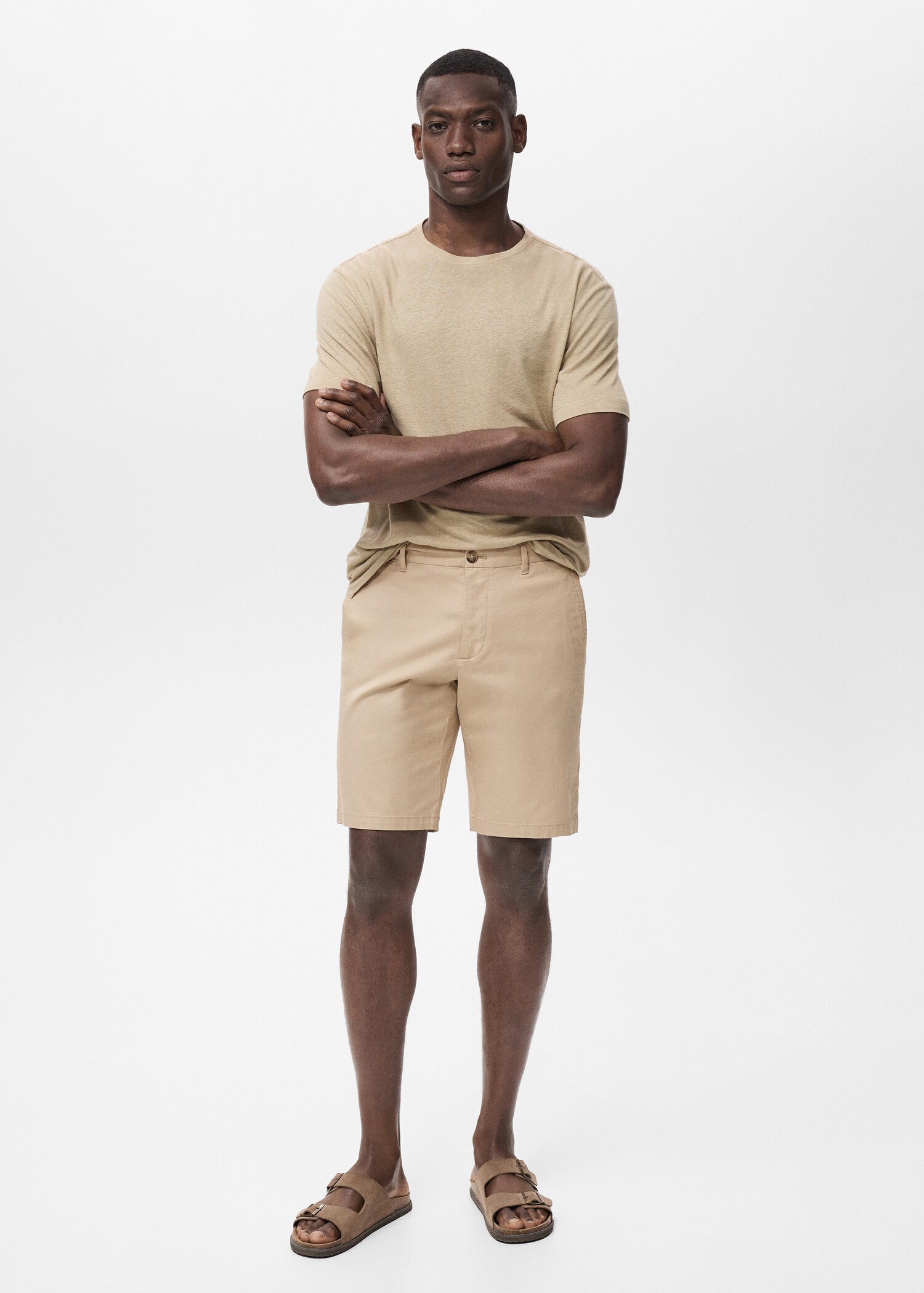 Bermudas slim fit chino algodón - Plano general