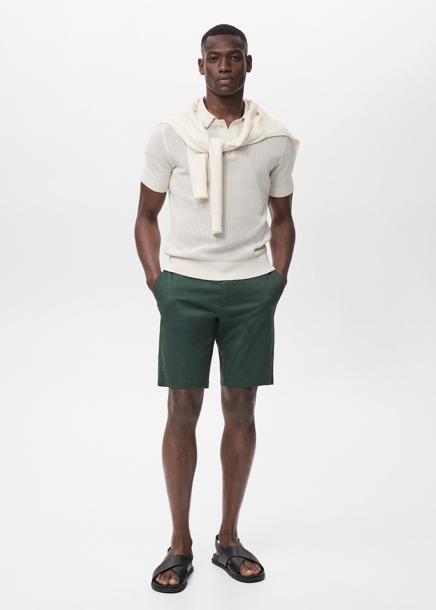 Bermudas slim fit chino algodón - Plano general
