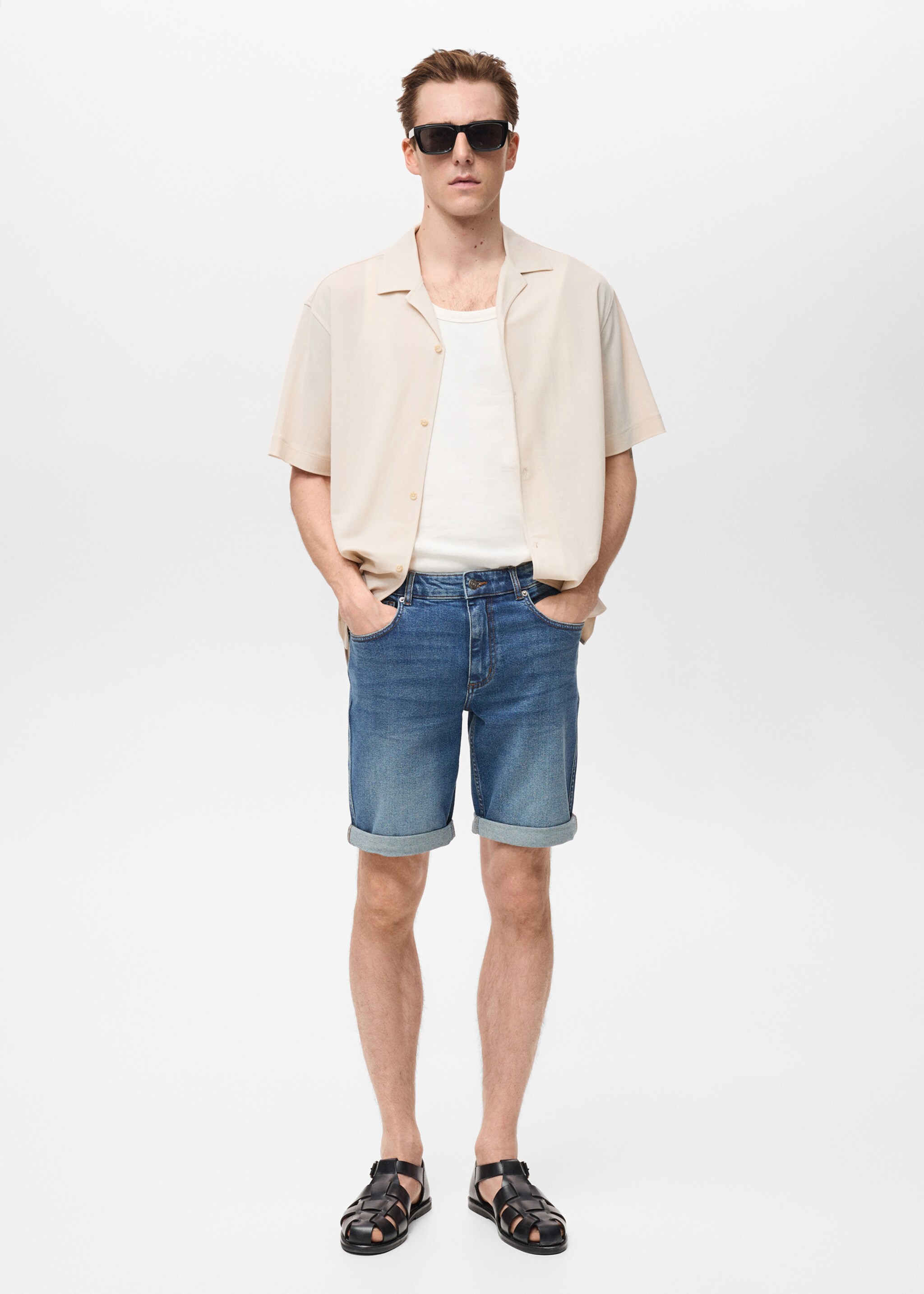 Bermuda en jean slim fit - Plan général