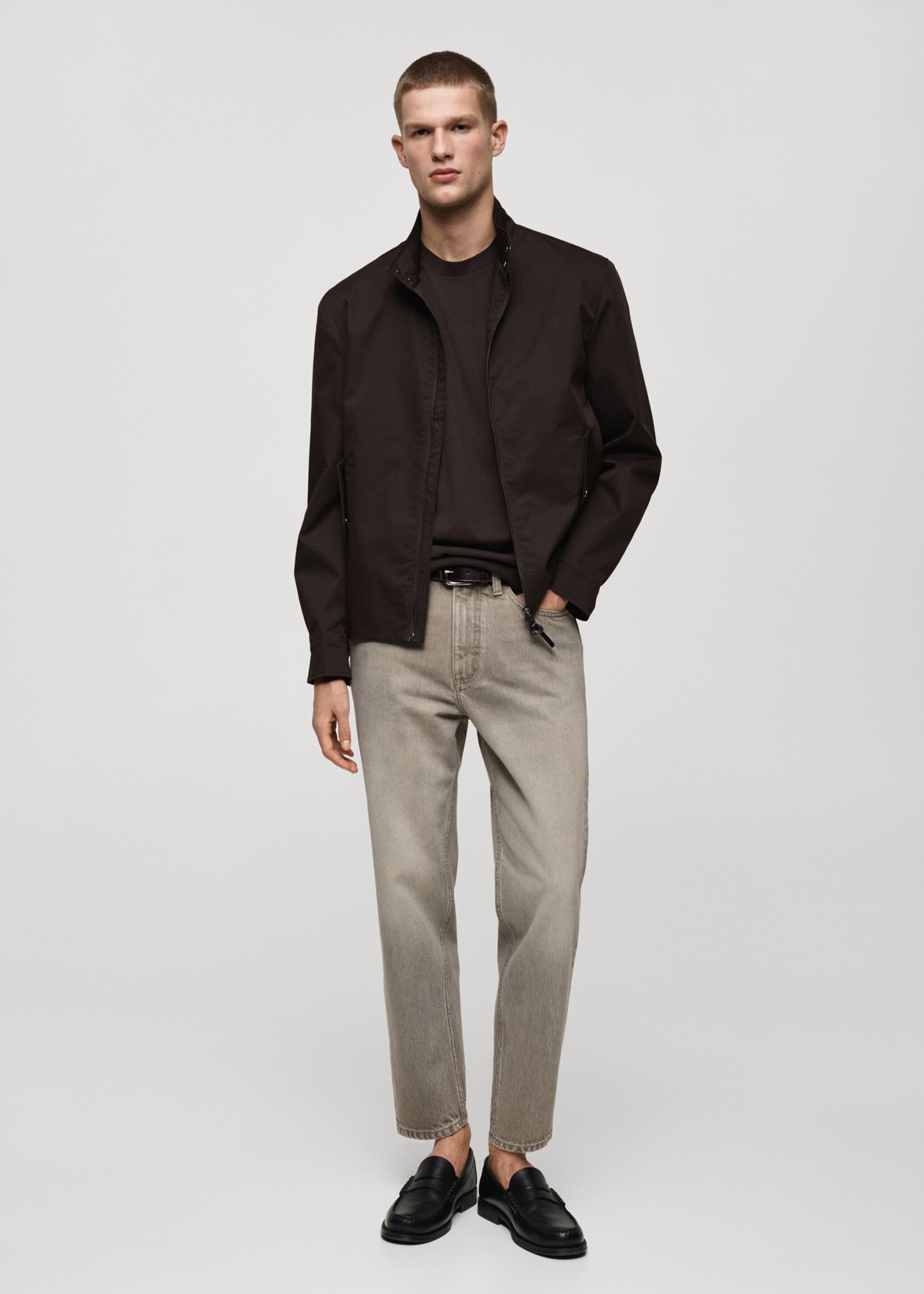 Cropped carrot-fit jeans - Overzichtstekening