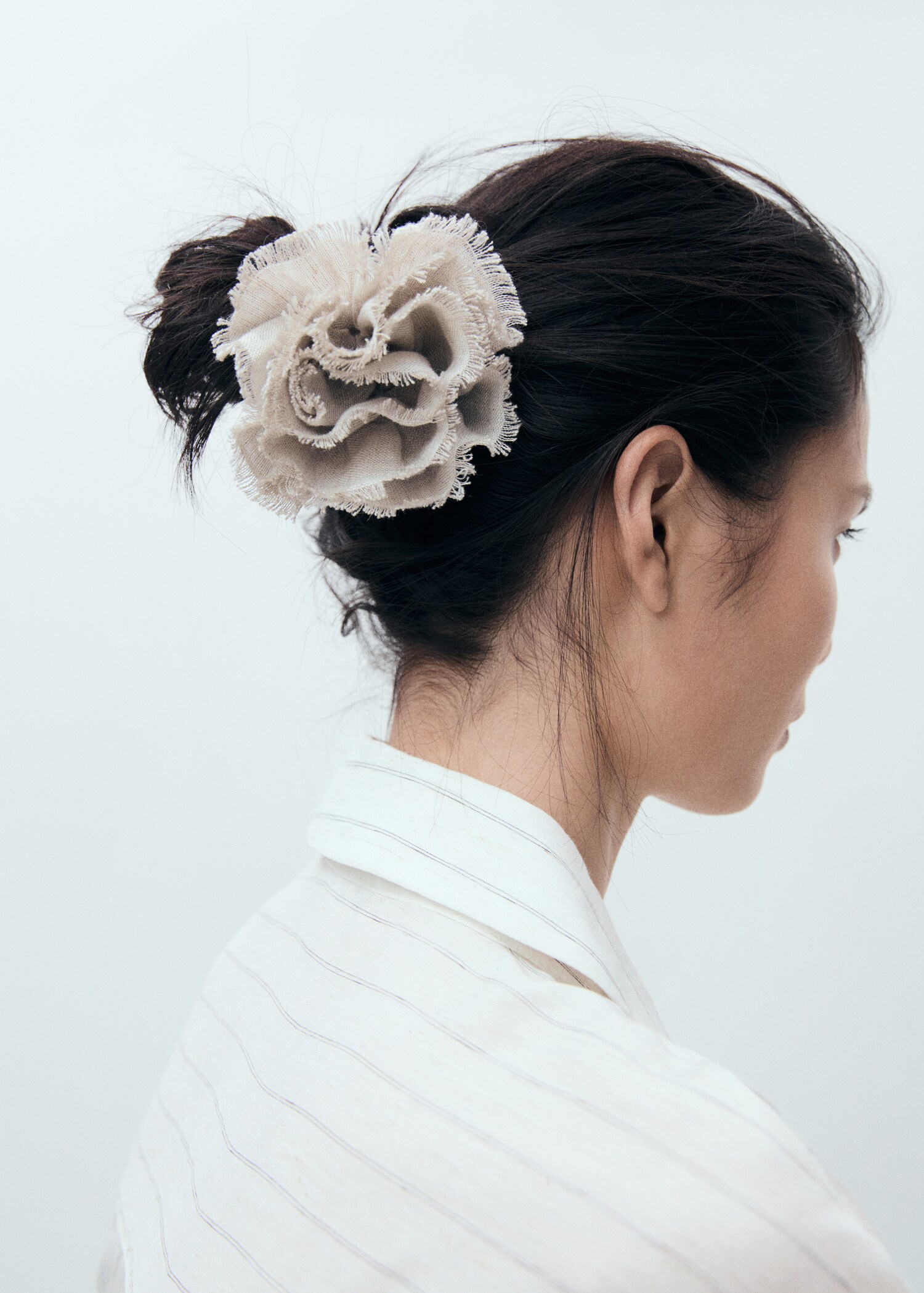 Chouchou fleurs en lin - Plan général