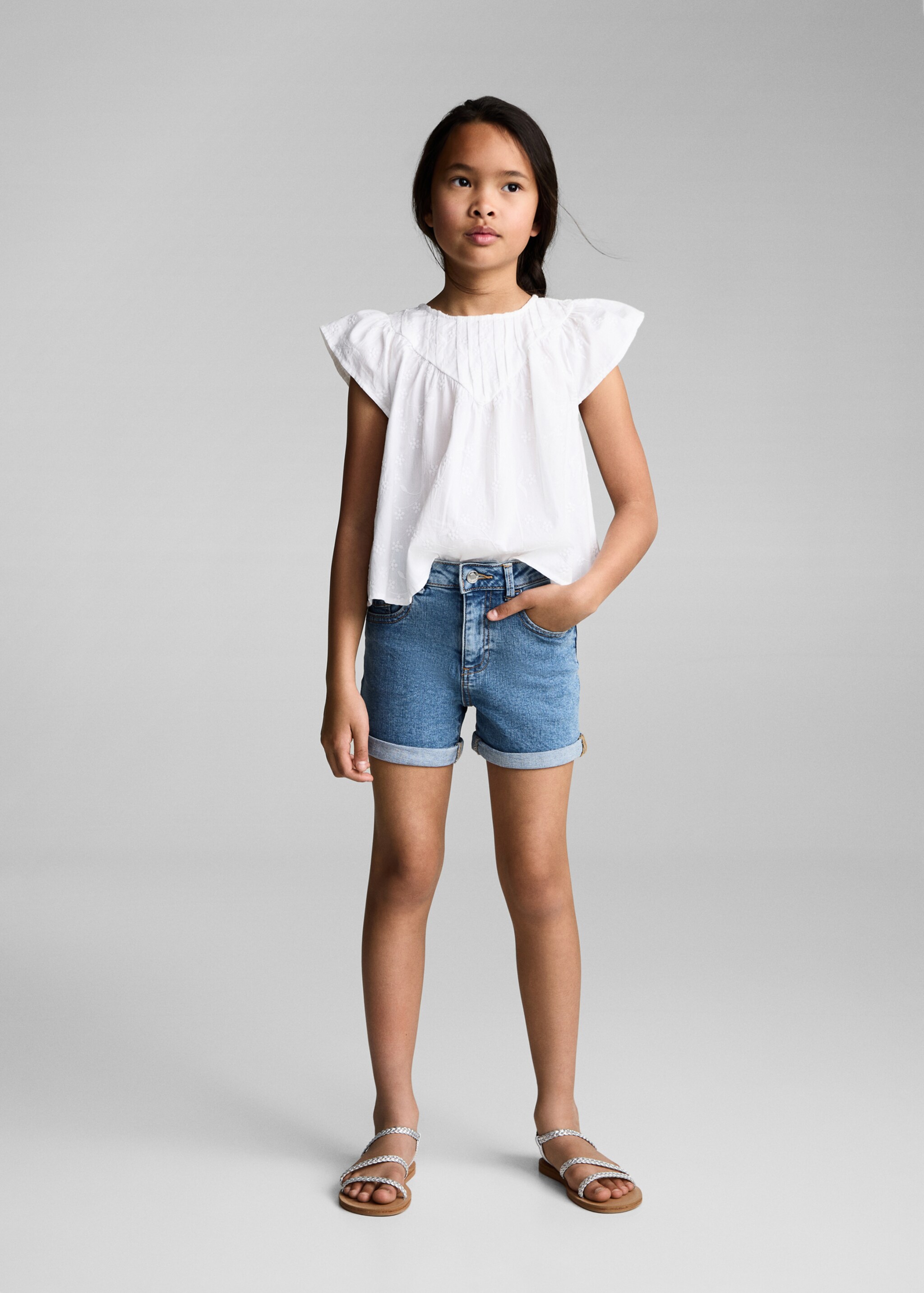 Short denim dritti - Piano generale