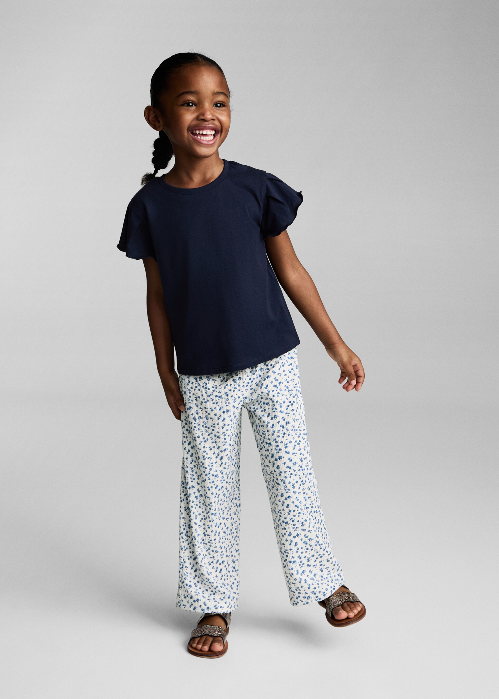 Pantalón estampado floral - Plano general