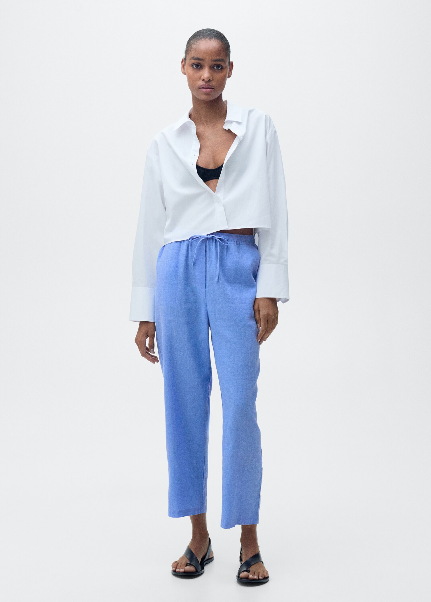Pantalon droit lin - Plan général