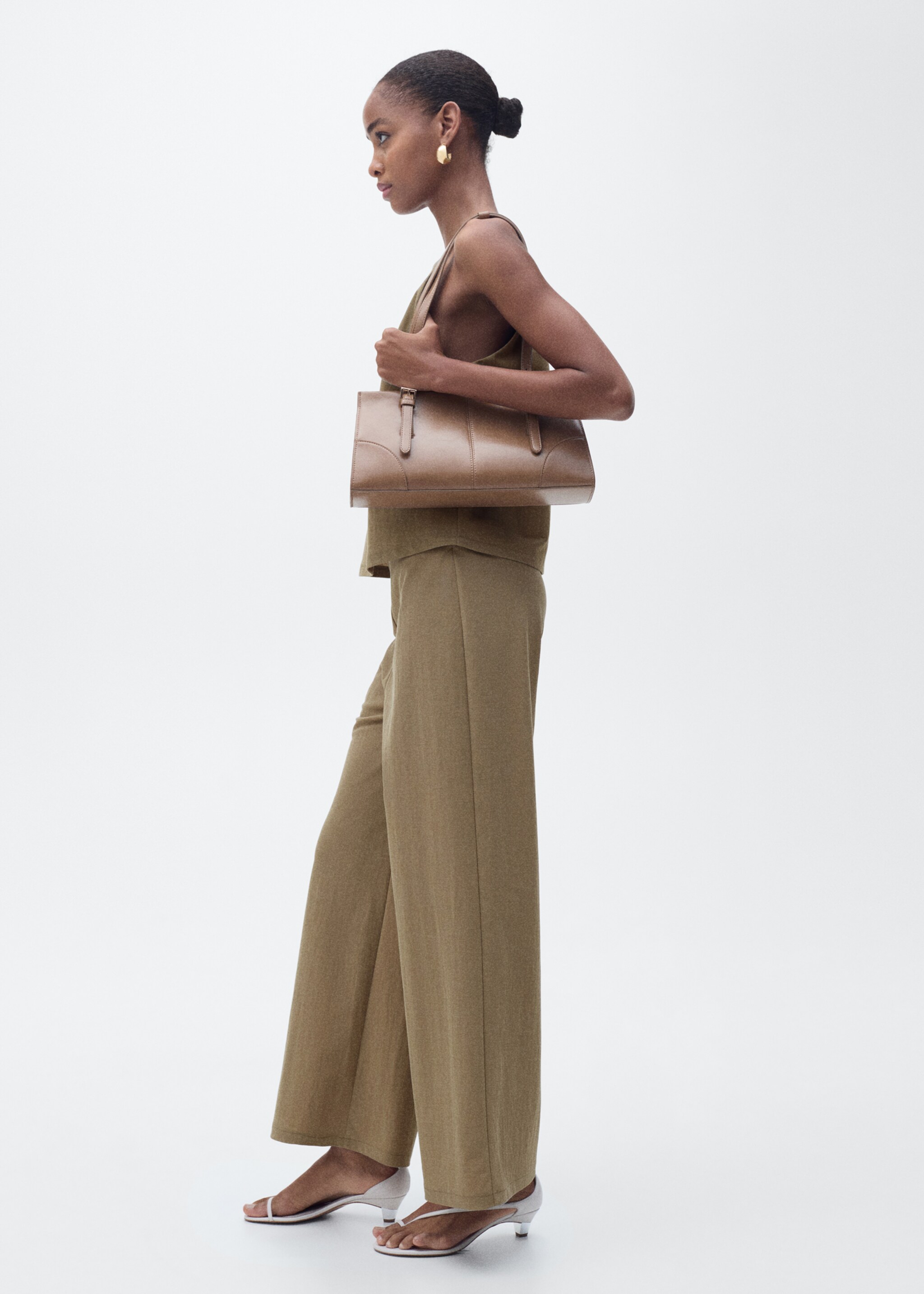 Pantalon palazzo crop - Plan général