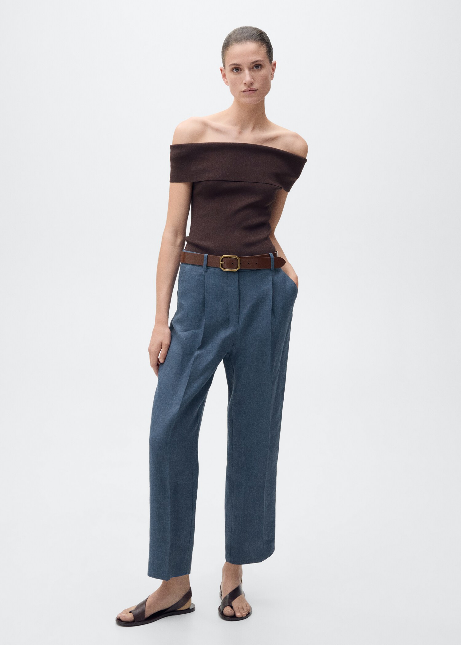 Pantalons lli pinces - Pla general