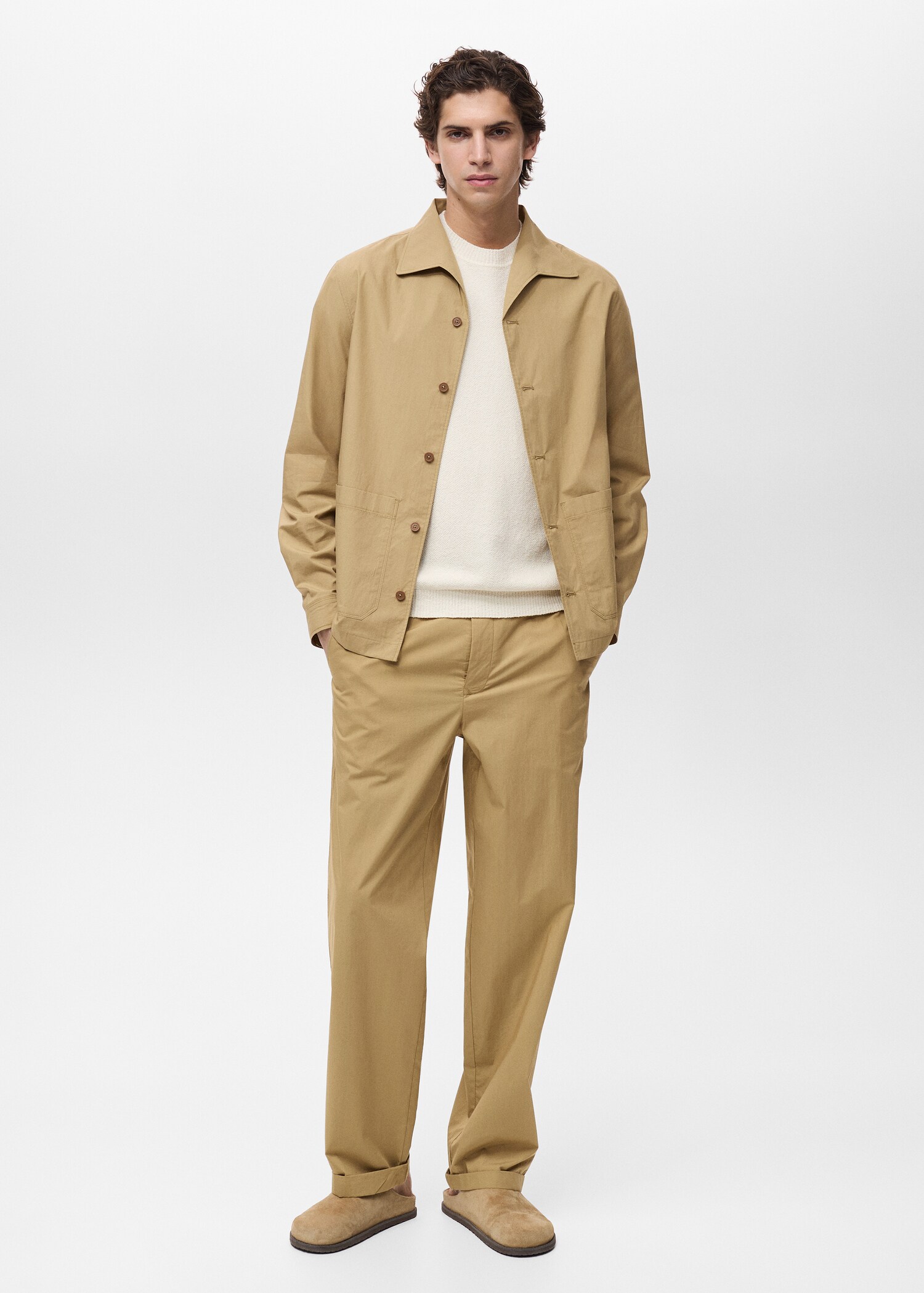 Sobrecamisa algodón bolsillo - Plano general