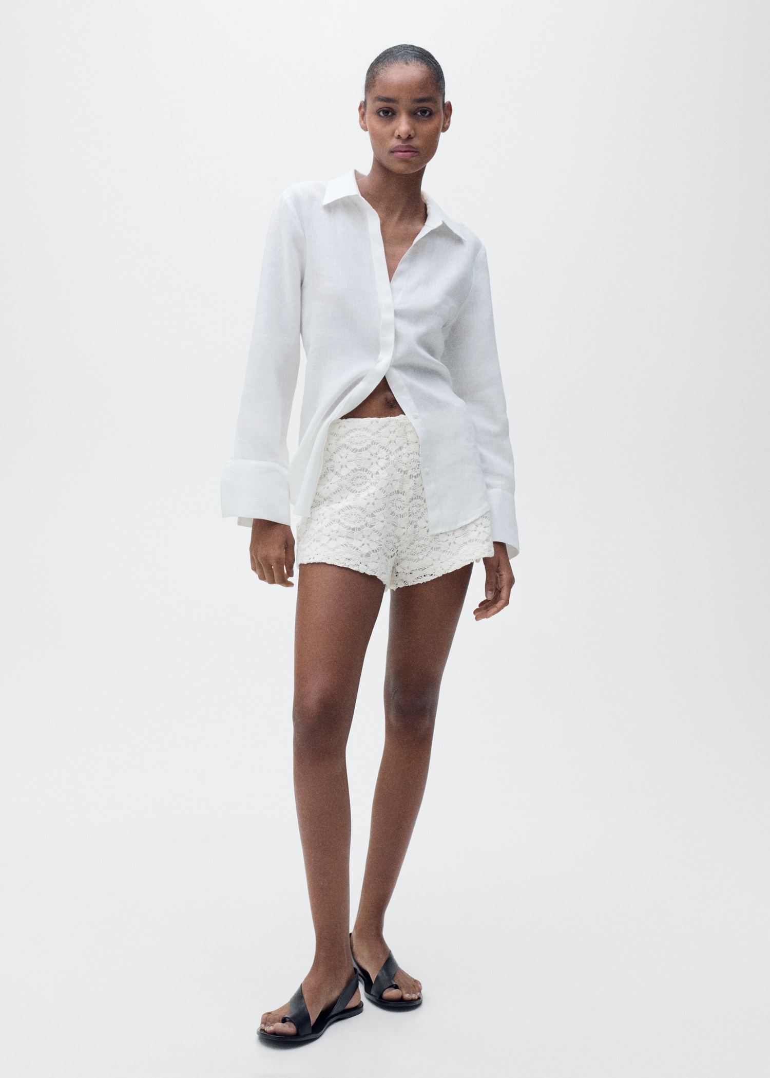 Shorts rectos crochet - Plano general