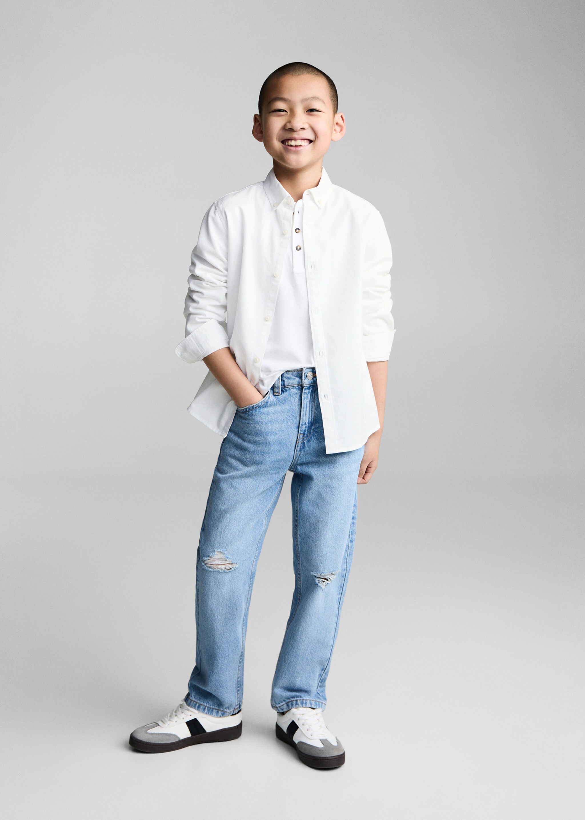 100% cotton Oxford shirt - General plane