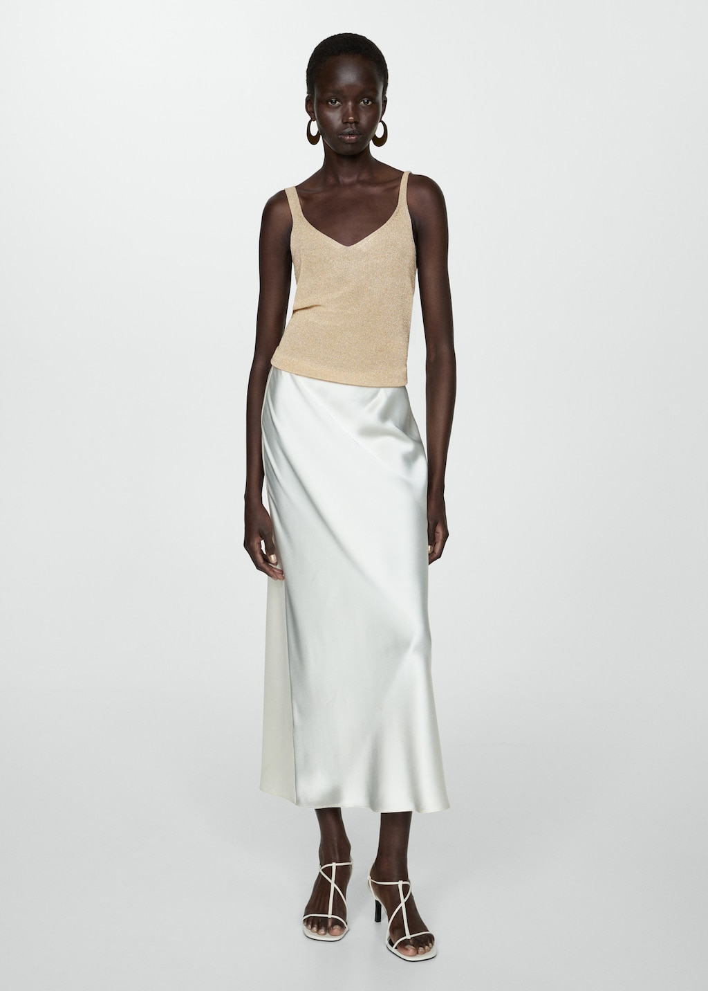 Lurex knitted top - Women | MANGO USA