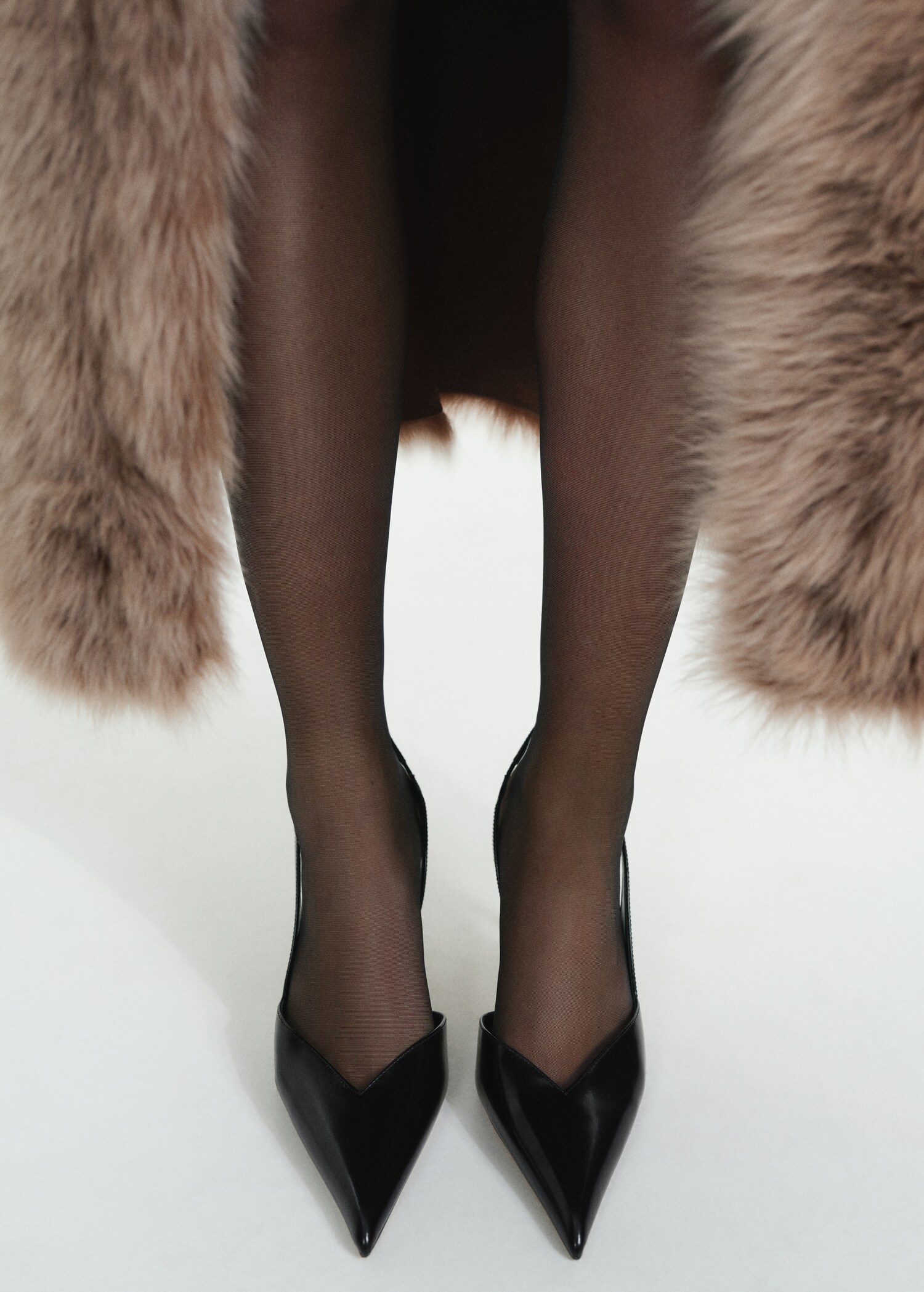 Leren schoenen met hakken - Overzichtstekening