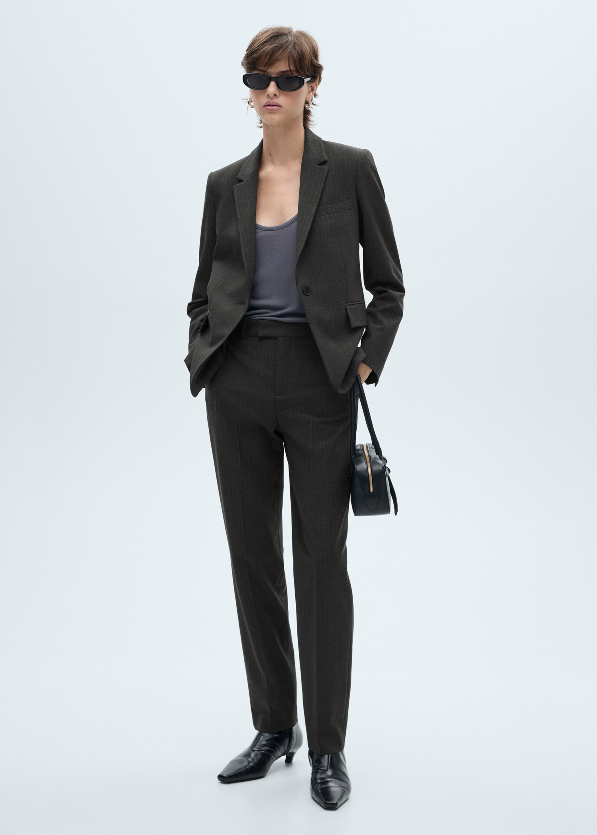 Pinstripe suit trousers - General plane