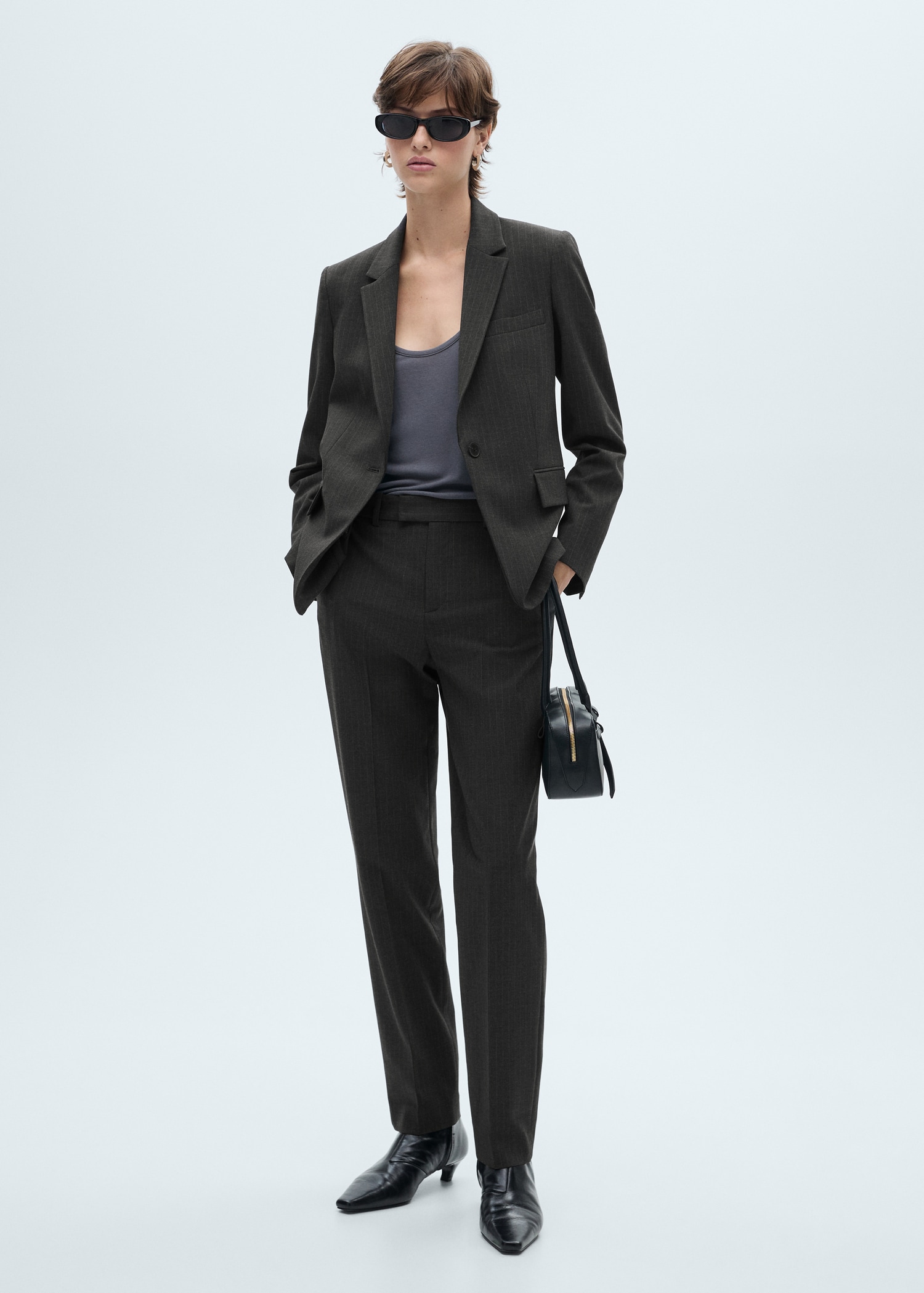 Pinstripe suit trousers - General plane