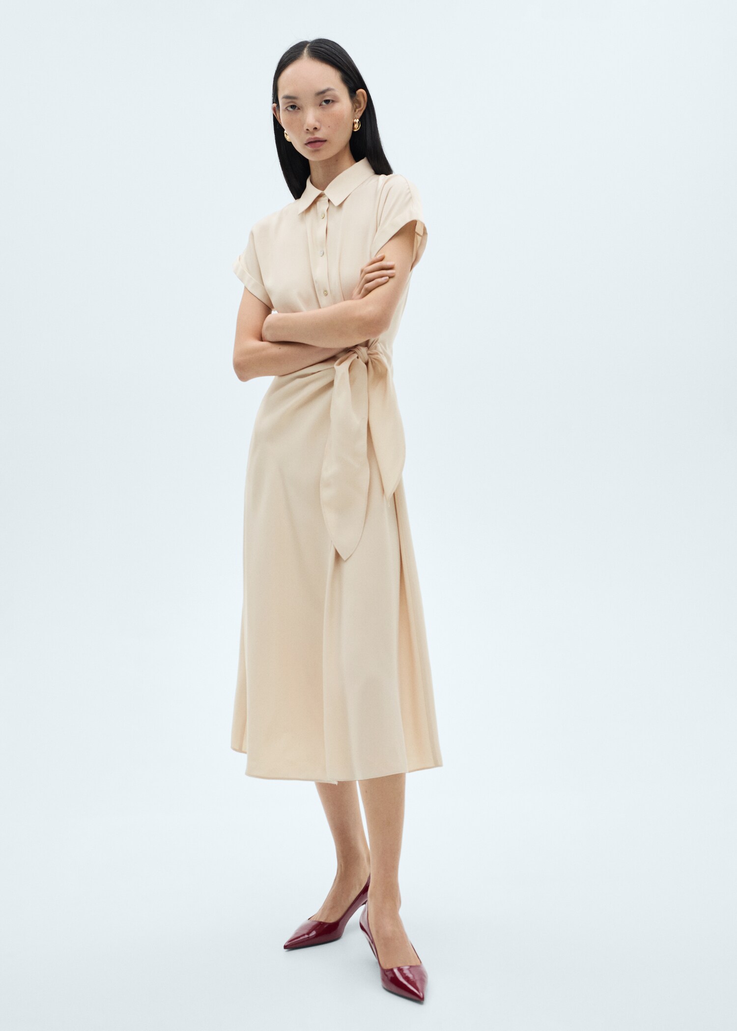 Wrap shirt dress - General plane