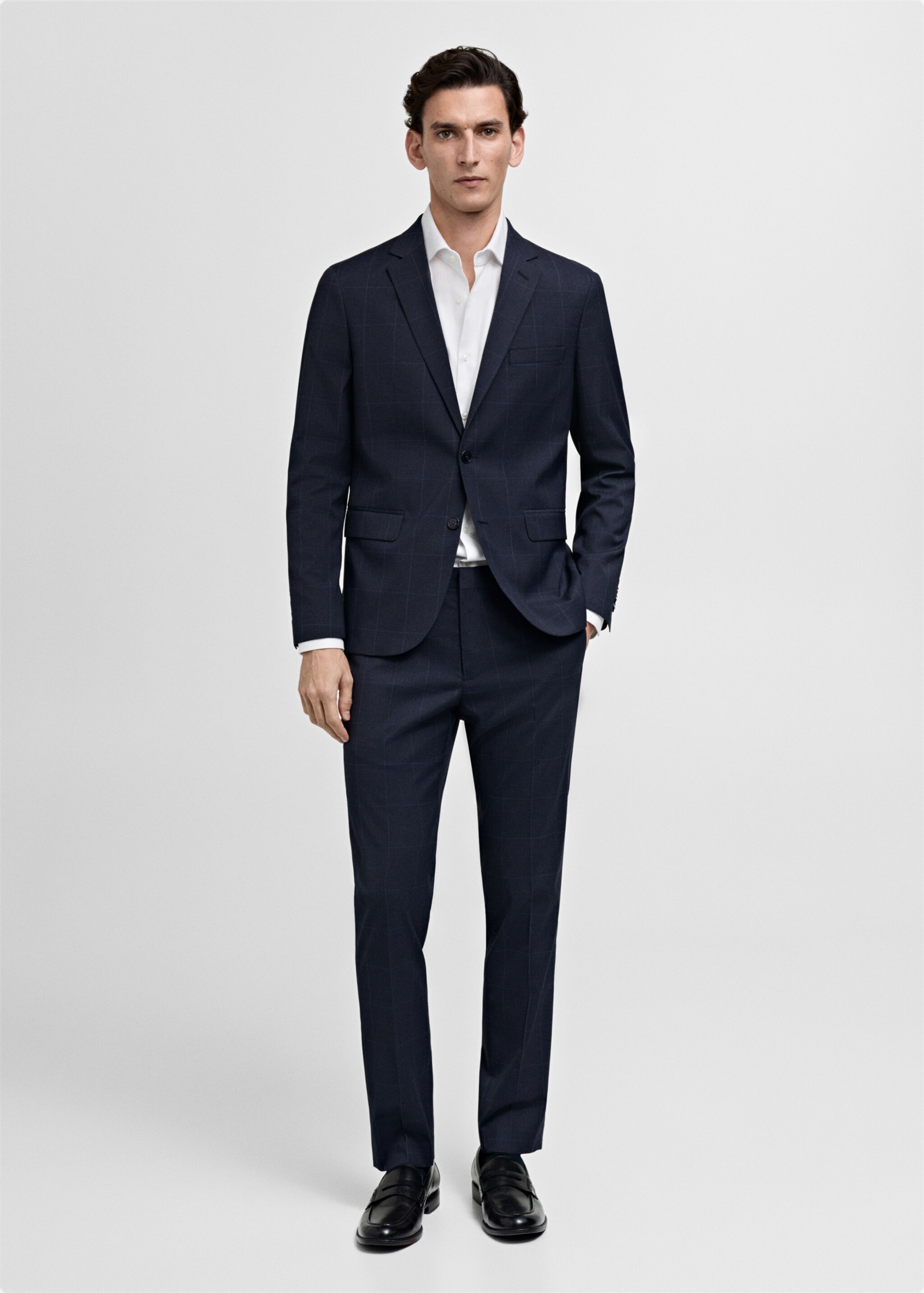Camisa de fato de 100% algodão - Plano geral