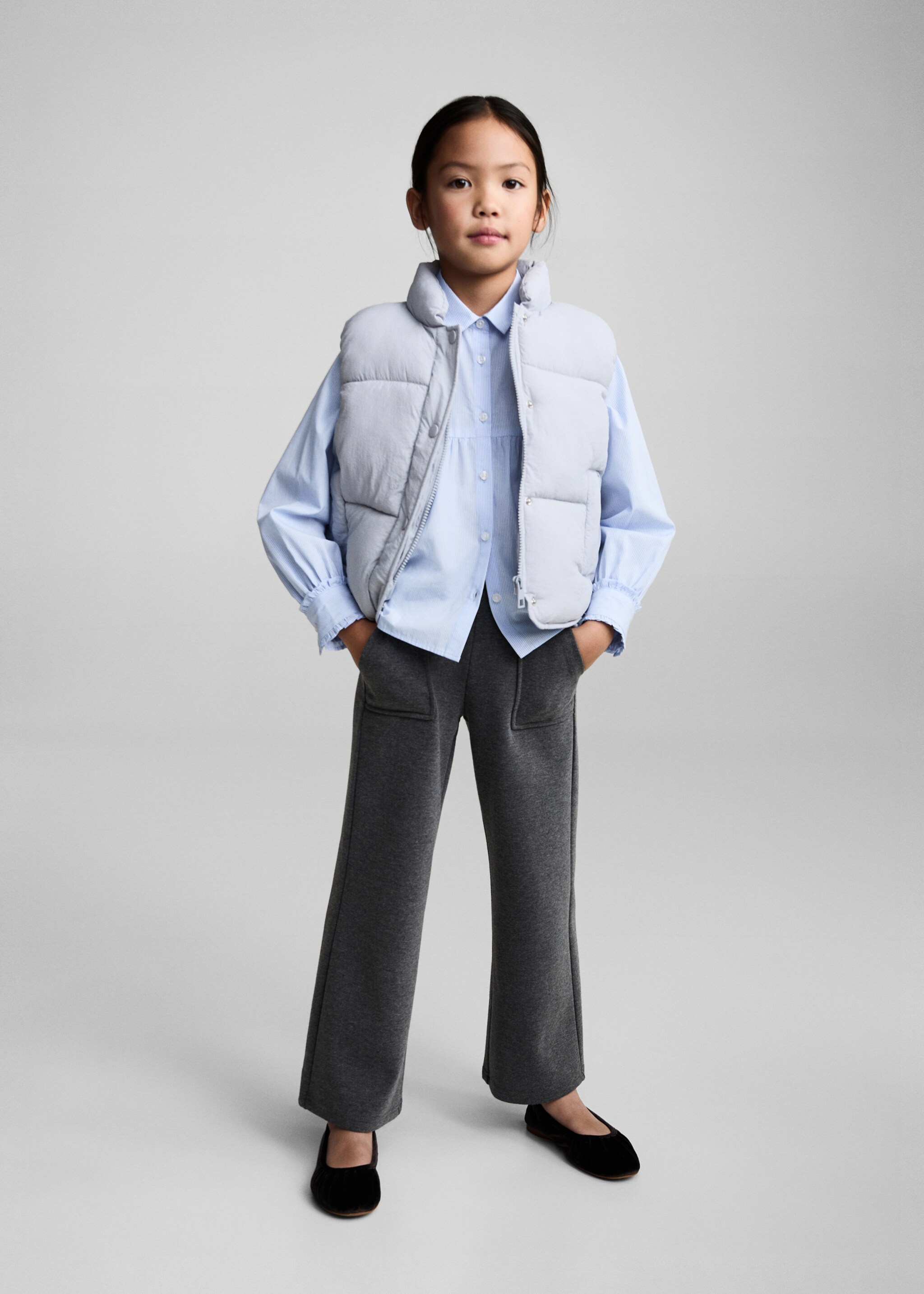 Pantalon maille coton lin - Plan général