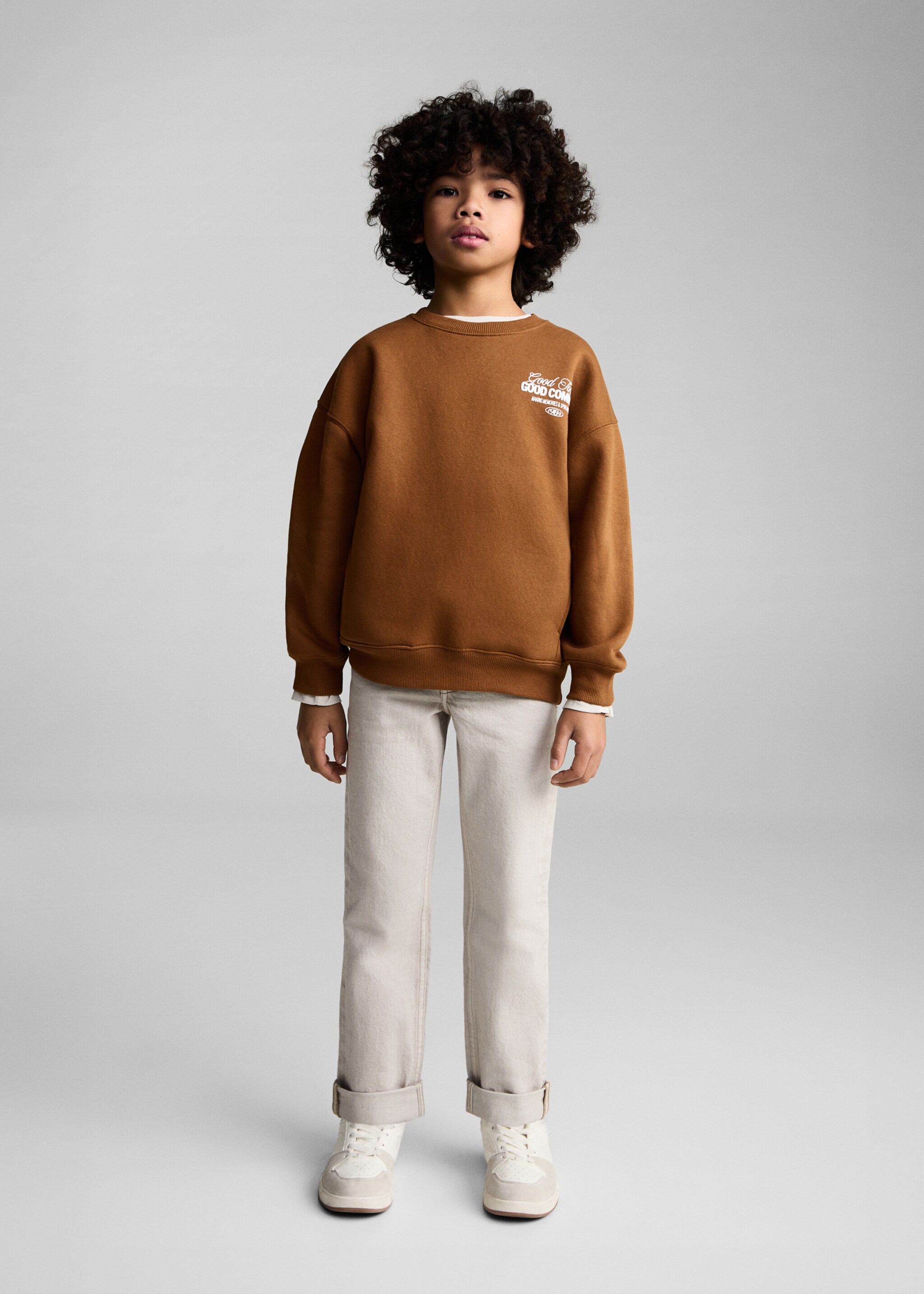 Sweatshirt mit Schriftzug-Design - Allgemeine Ansicht