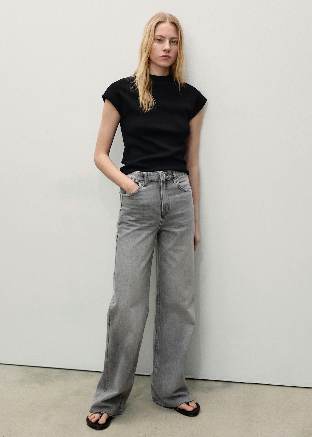 Danila high-waisted wide leg jeans - image 2
