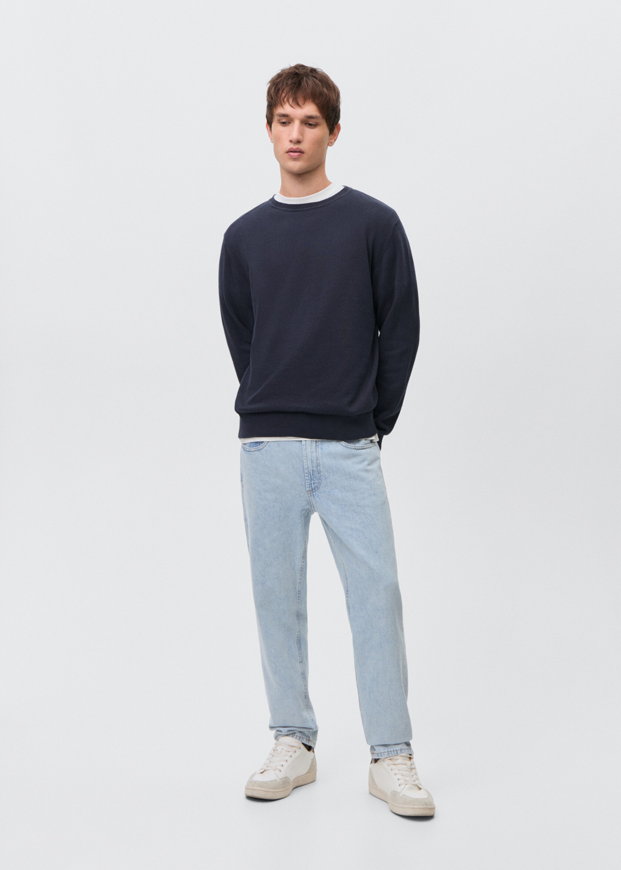 Knitted cotton sweater - General plane