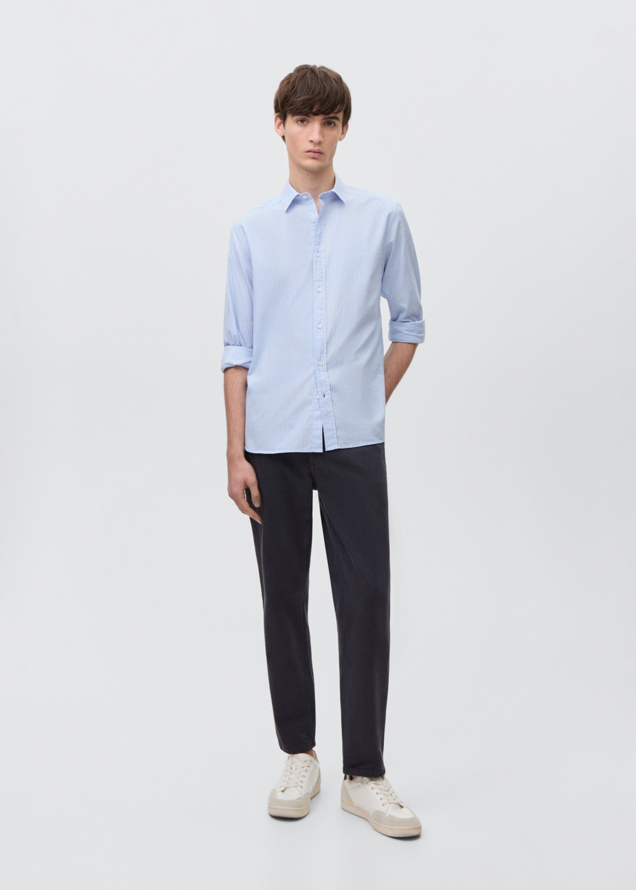 Striped cotton shirt - General plane