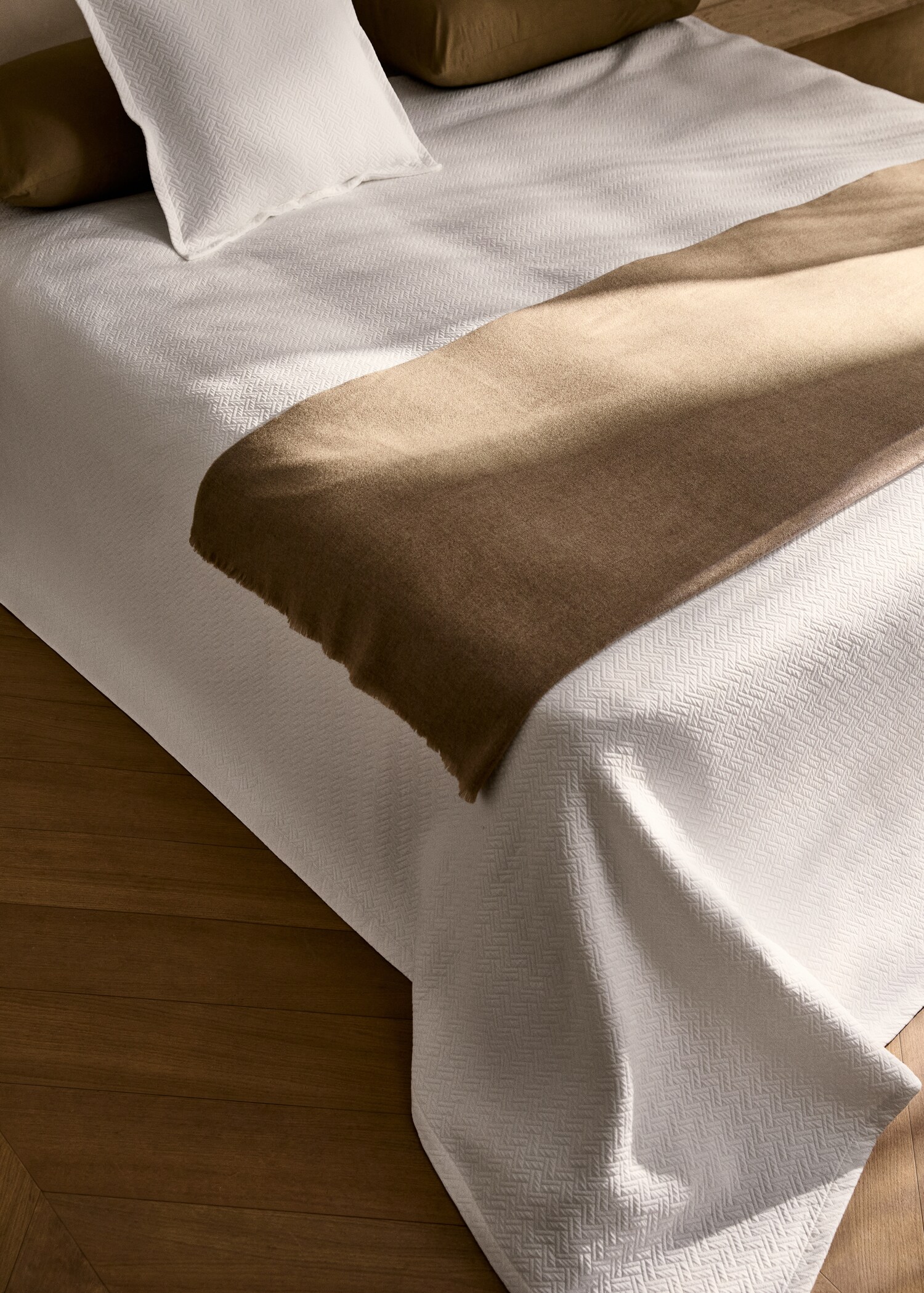Quilt cotton geometric jacquard bed 90/105 cm - General plane
