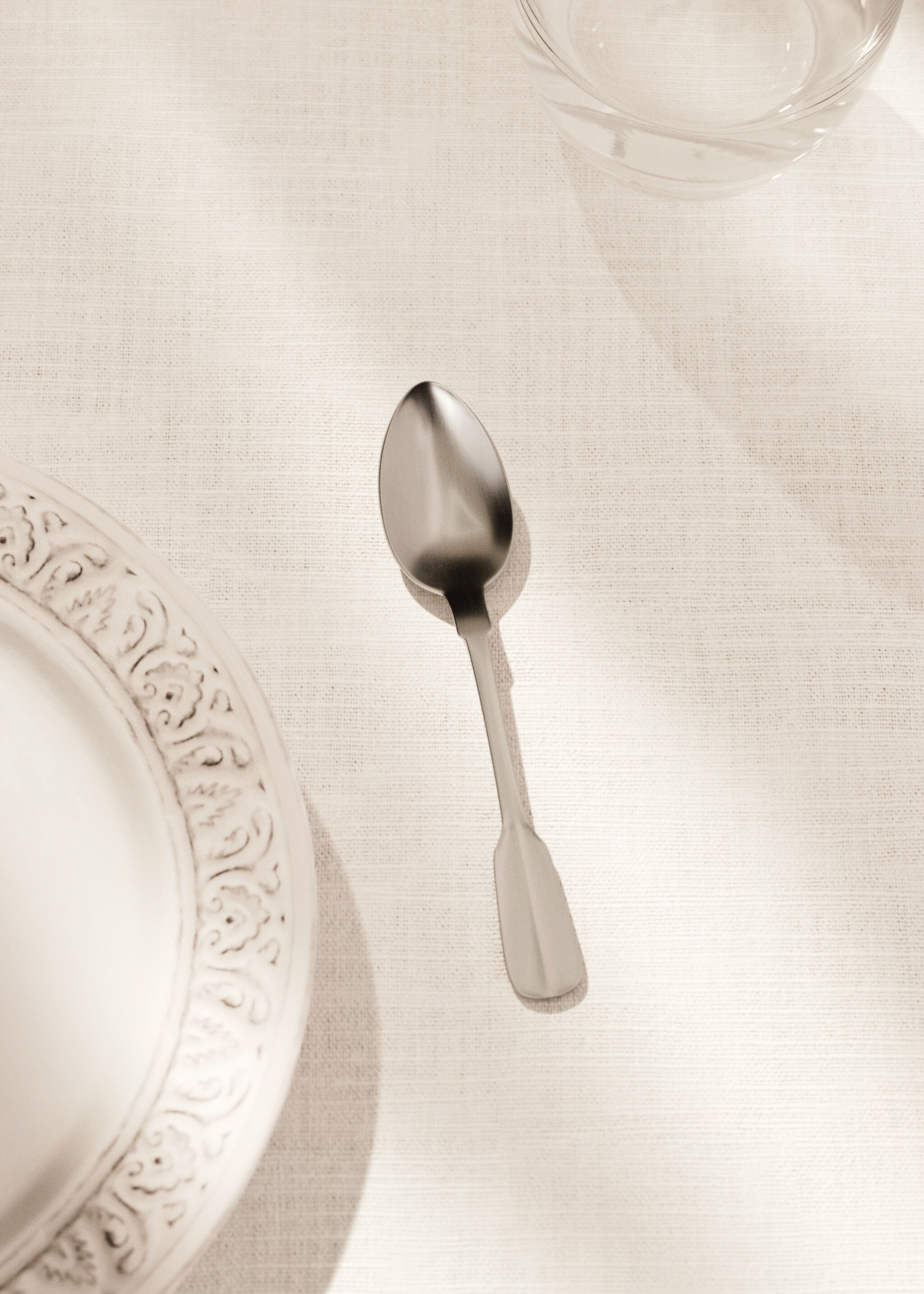 Kaffeelöffel-Set, 4-teilig, matt versilbert - Allgemeine Ansicht