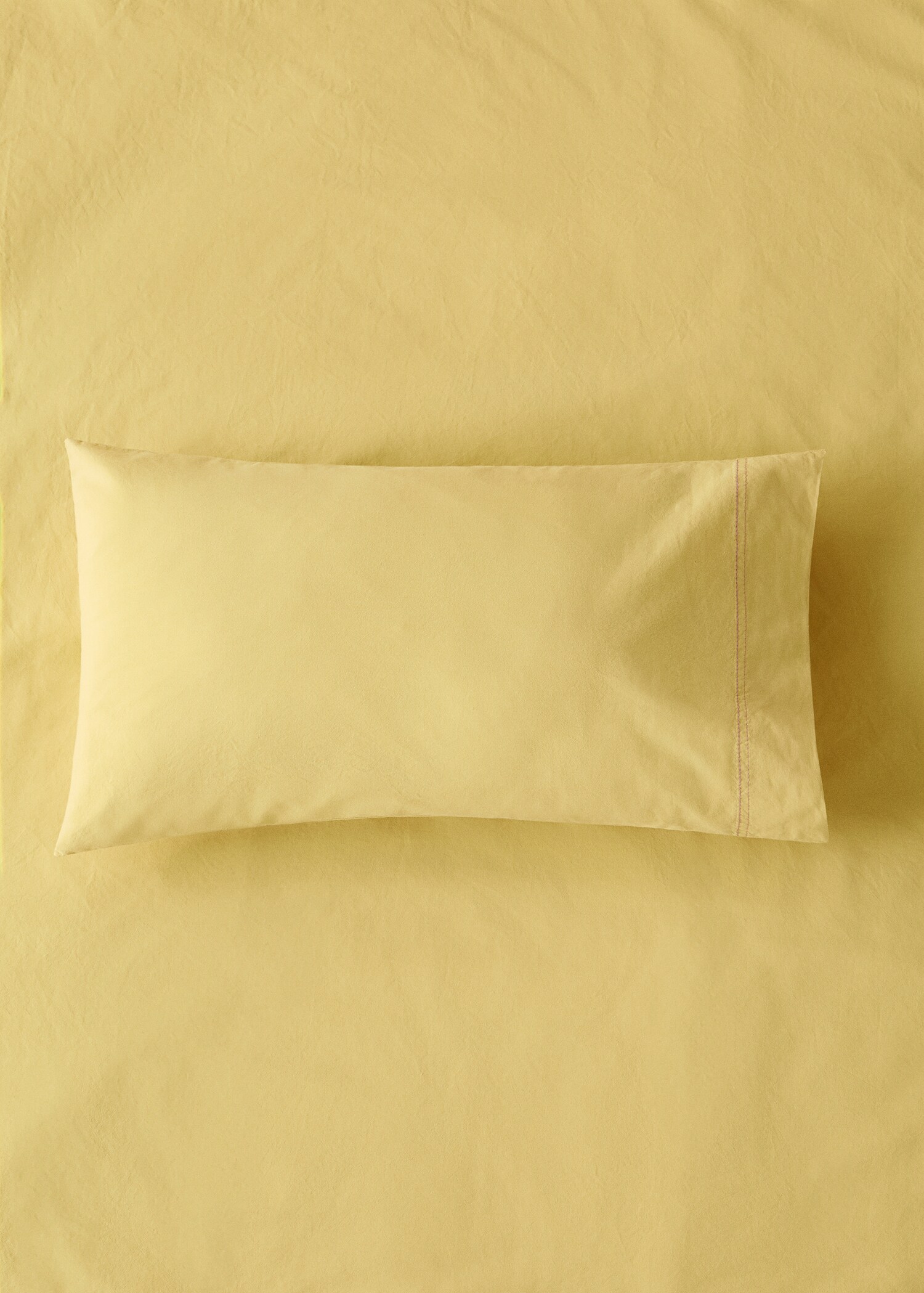 Funda coixinera bressol cotó rentat doble repunt 30x50 cm - Pla general