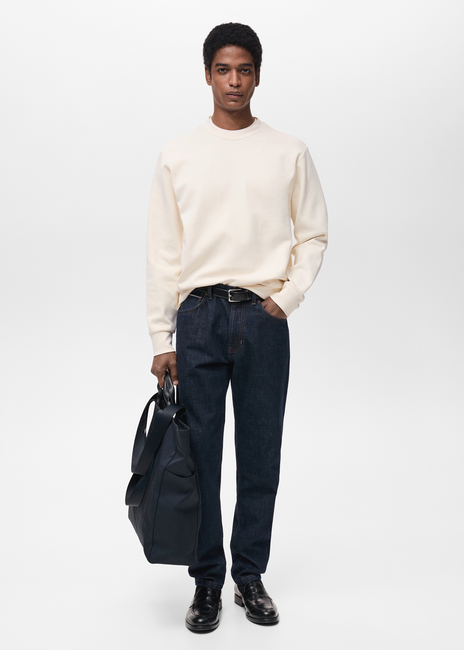 Regular kesim pamuklu sweatshirt - Genel plan