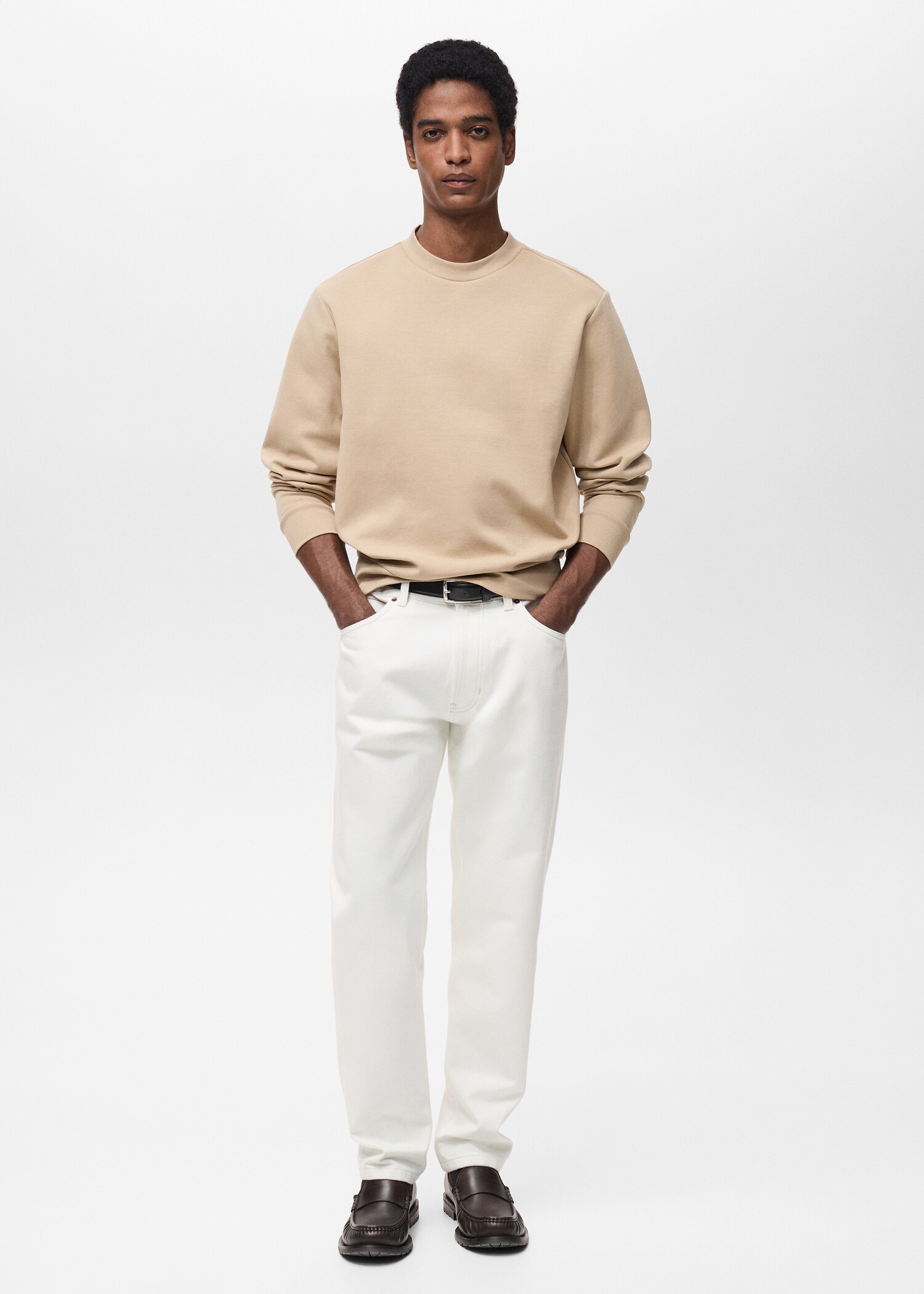 Regular kesim pamuklu sweatshirt - Genel plan