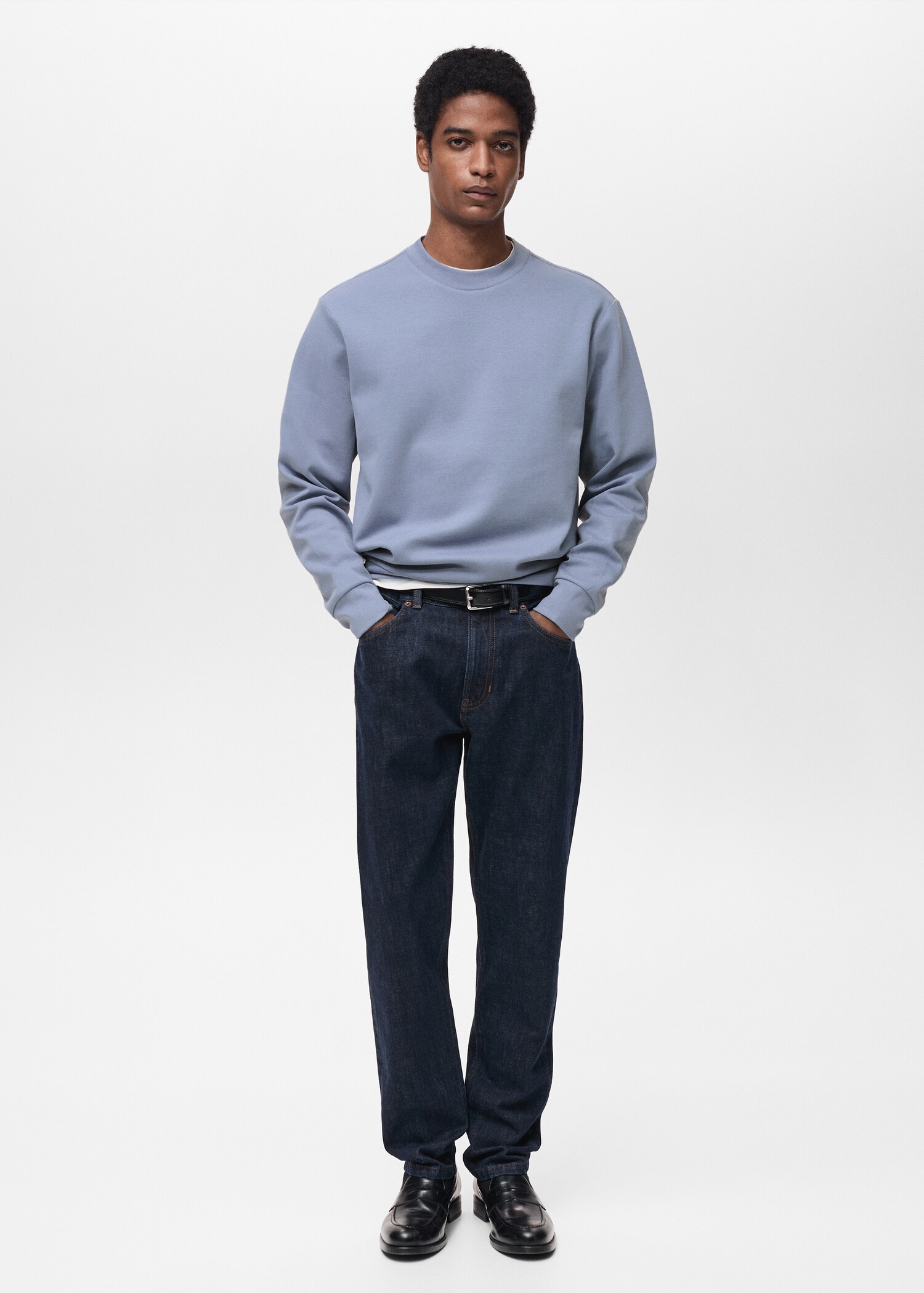 Regular kesim pamuklu sweatshirt - Genel plan
