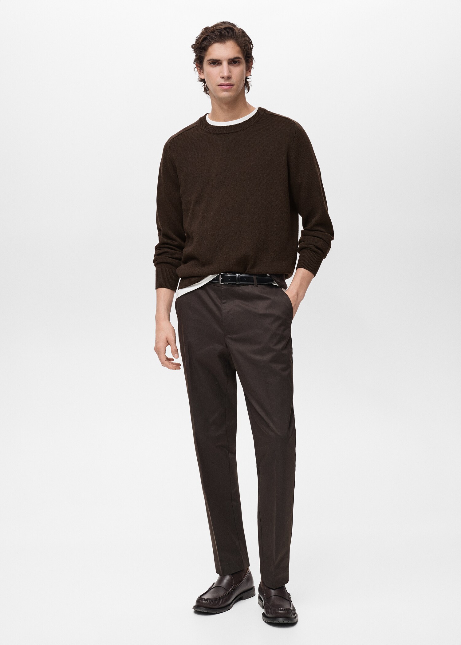 Knitted cotton sweater - General plane