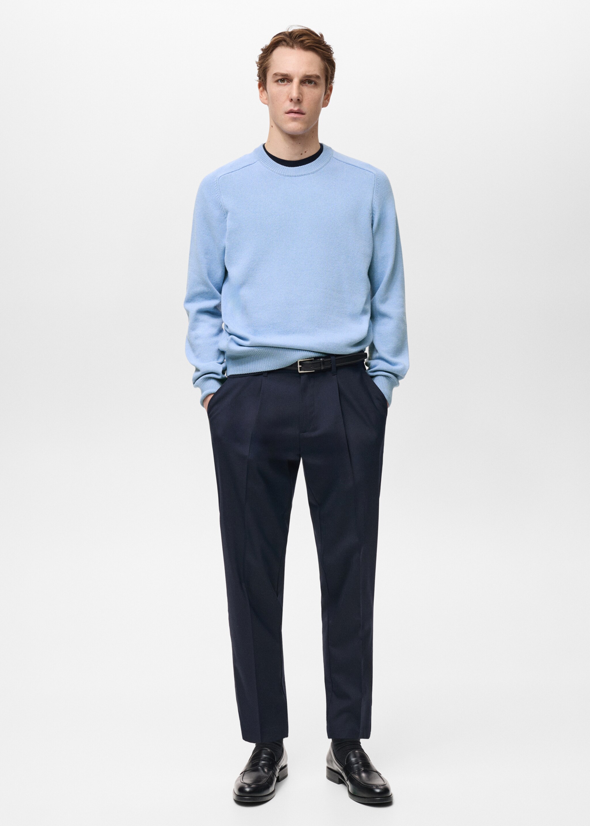 Knitted cotton sweater - General plane
