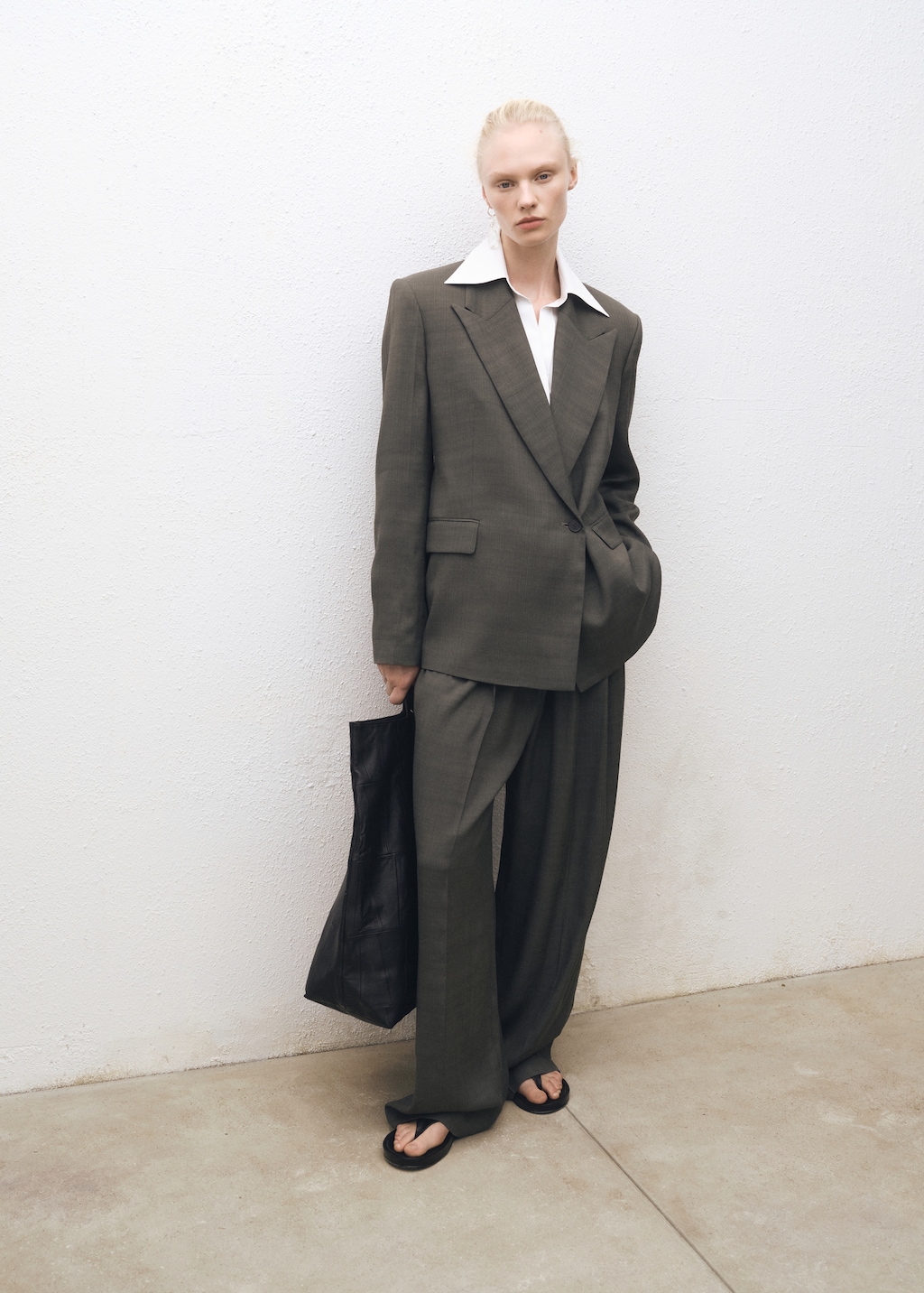 Oversized double-breasted suit blazer - Women | MANGO USA Oversized double-breasted suit blazer - Women | MANGO USA