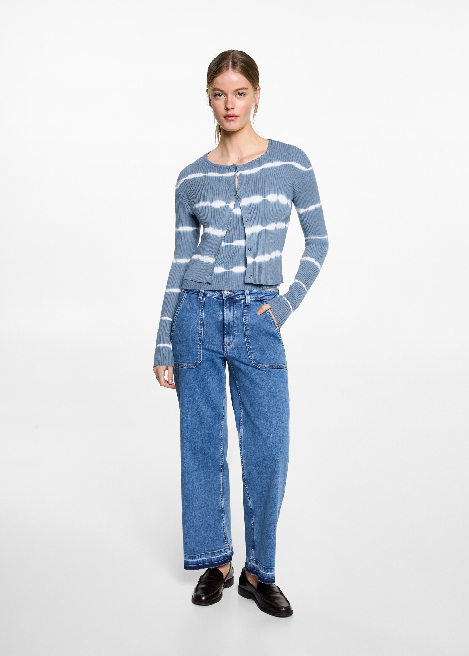 Cardigan maille fine - Plan général