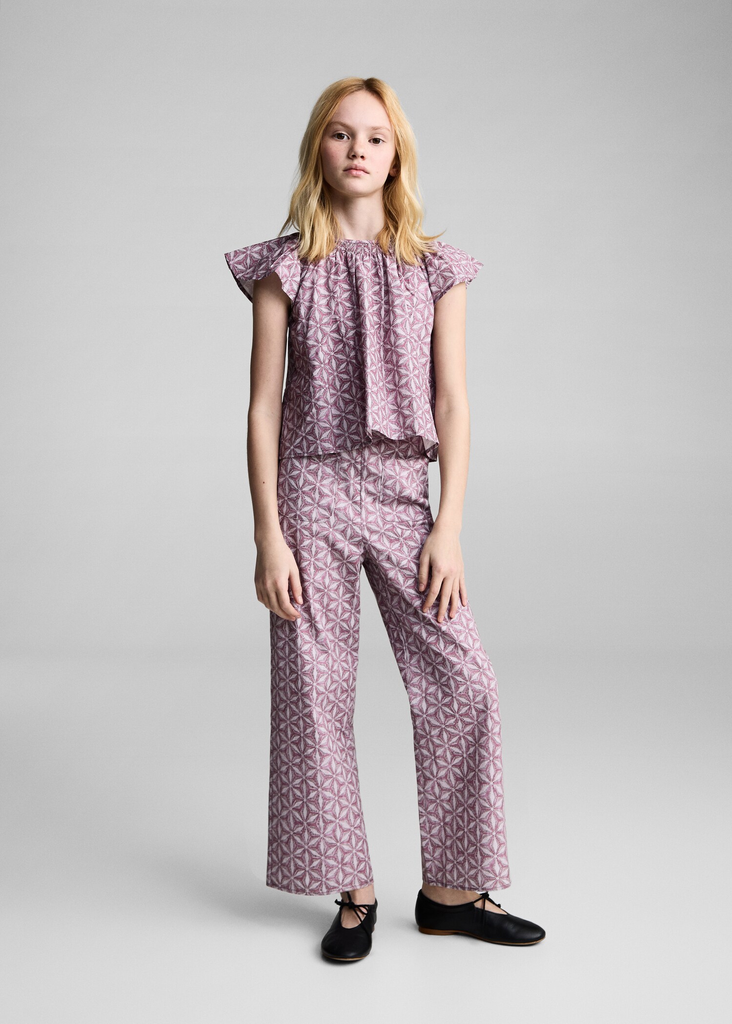 Pantalón estampado bolsillo - Plano general