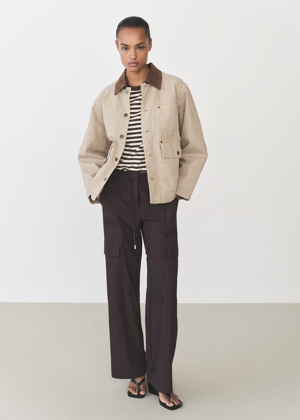 Striped short-sleeved t-shirt