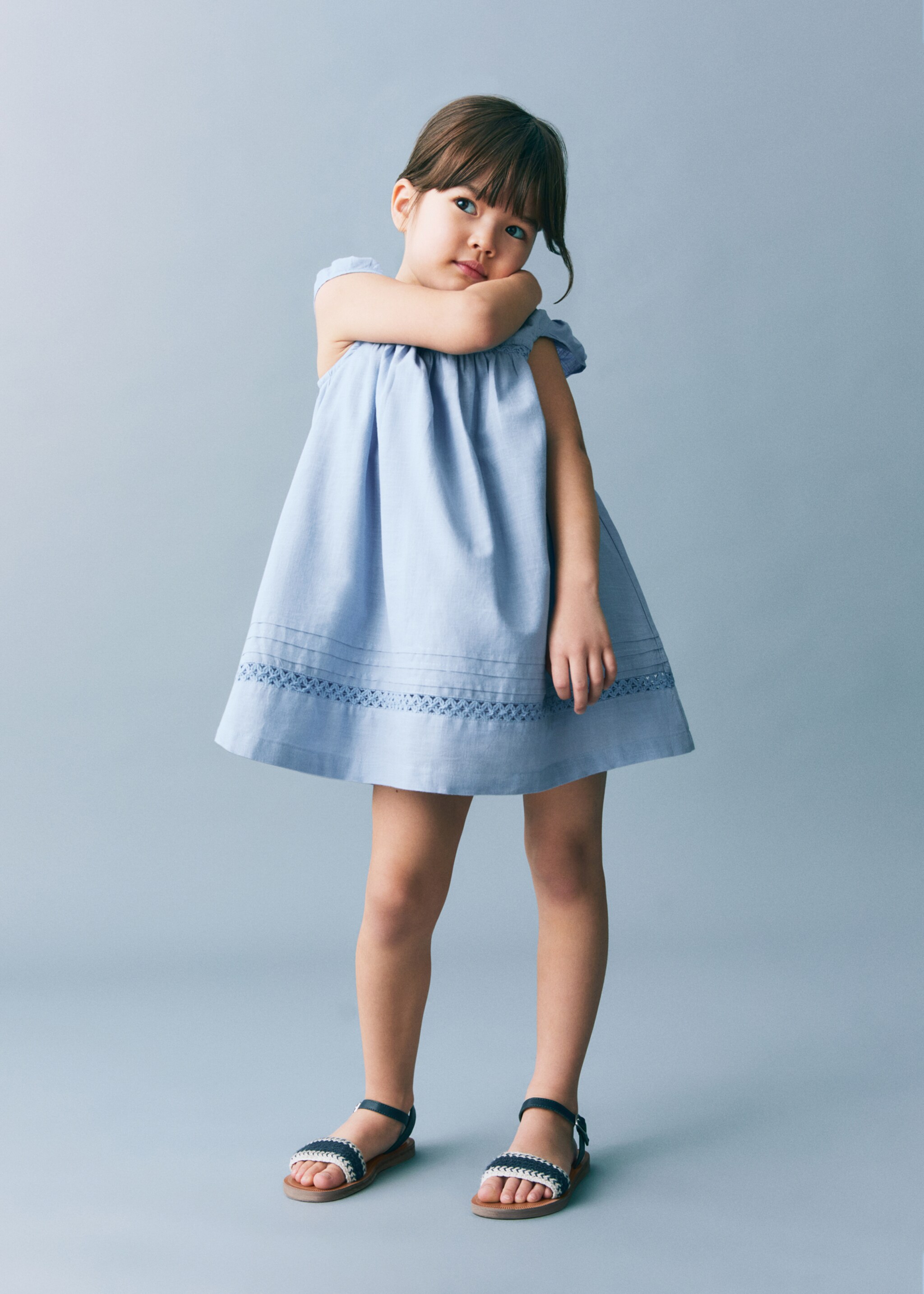 Embroidered detail dress - General plane