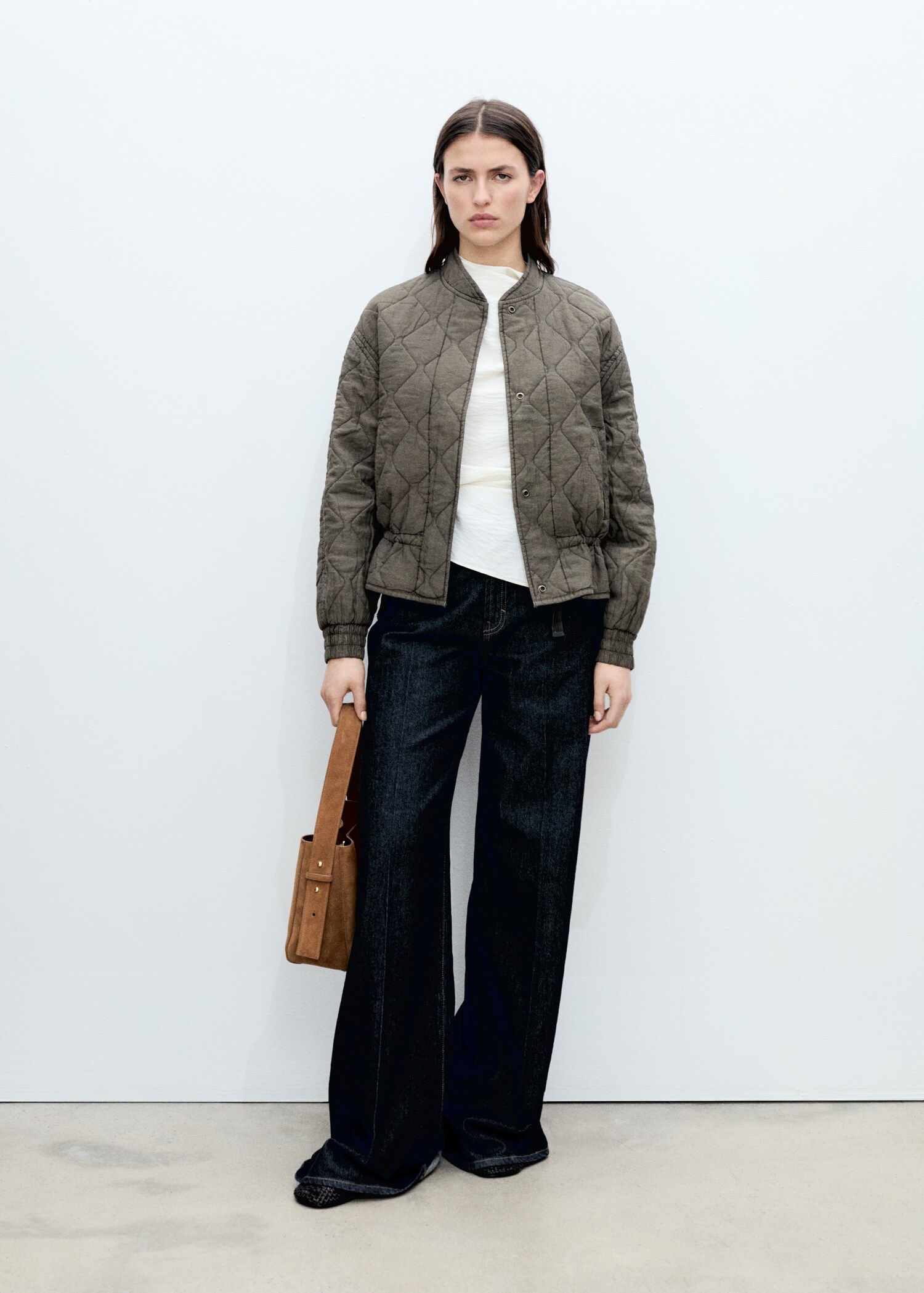 Quilted bomber jacket - General plane